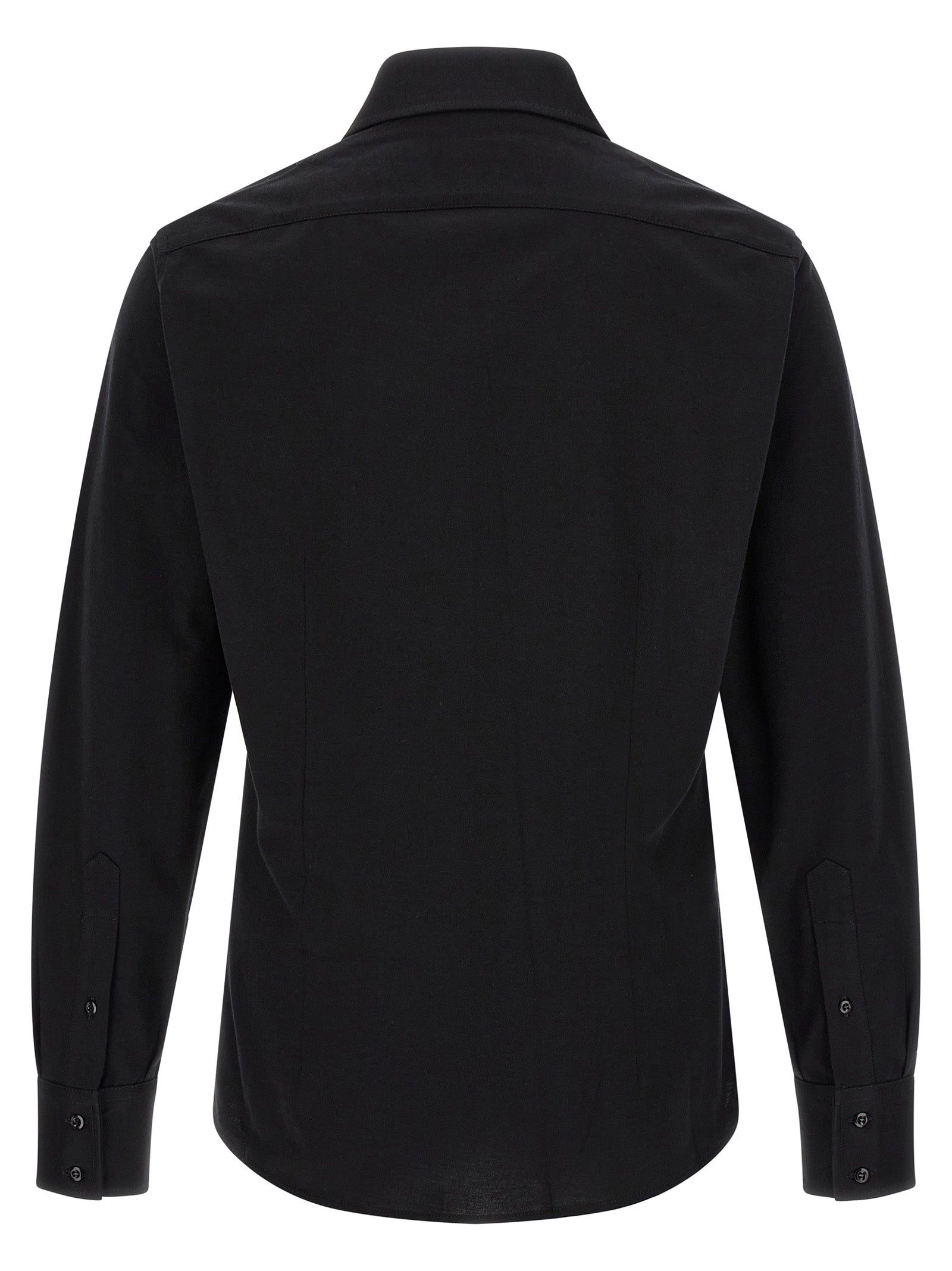 Brunello Cucinelli Black Cotton Blouse Brunello Cucinelli