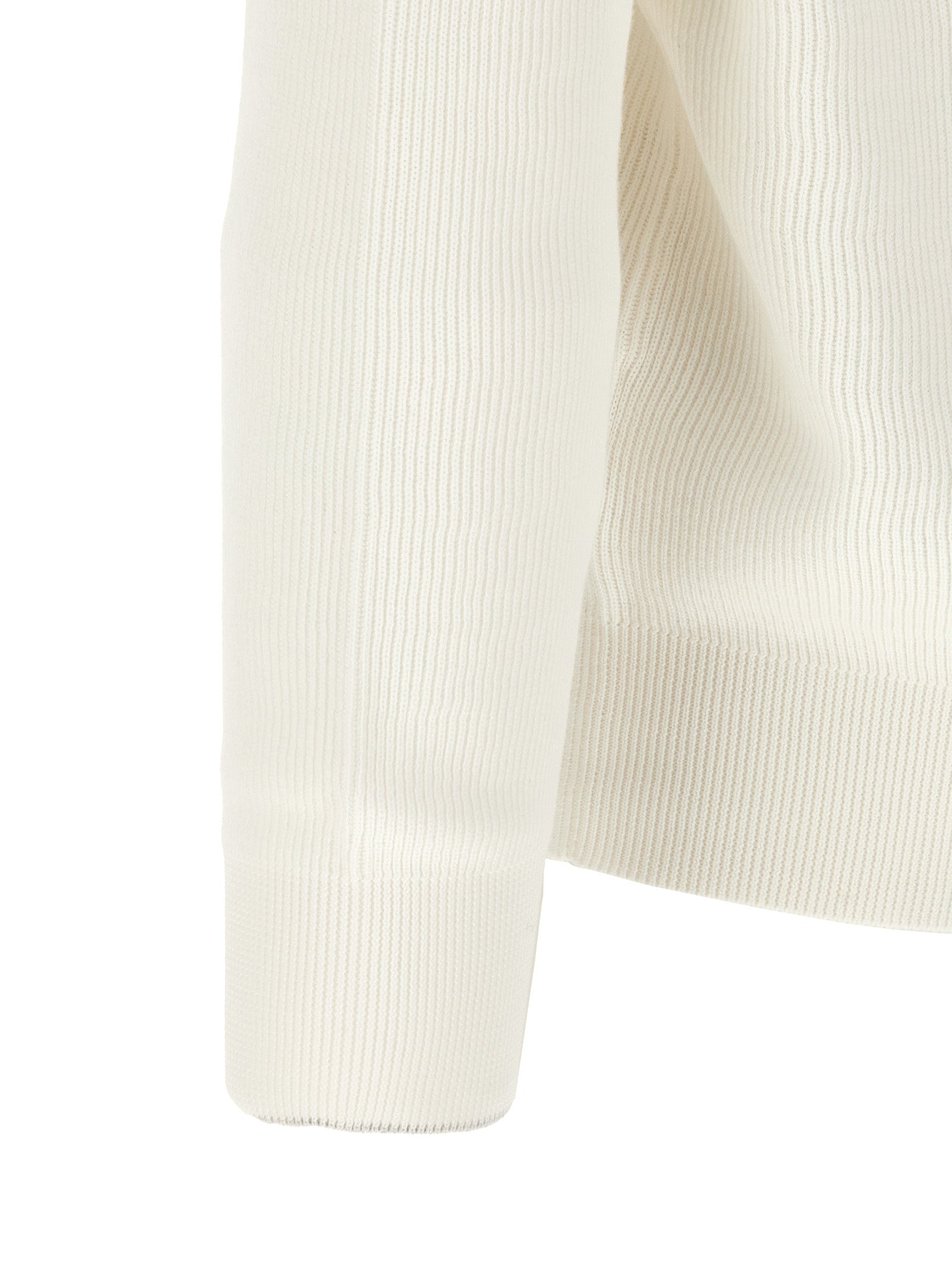 Brunello Cucinelli White Cotton Cardigan Brunello Cucinelli