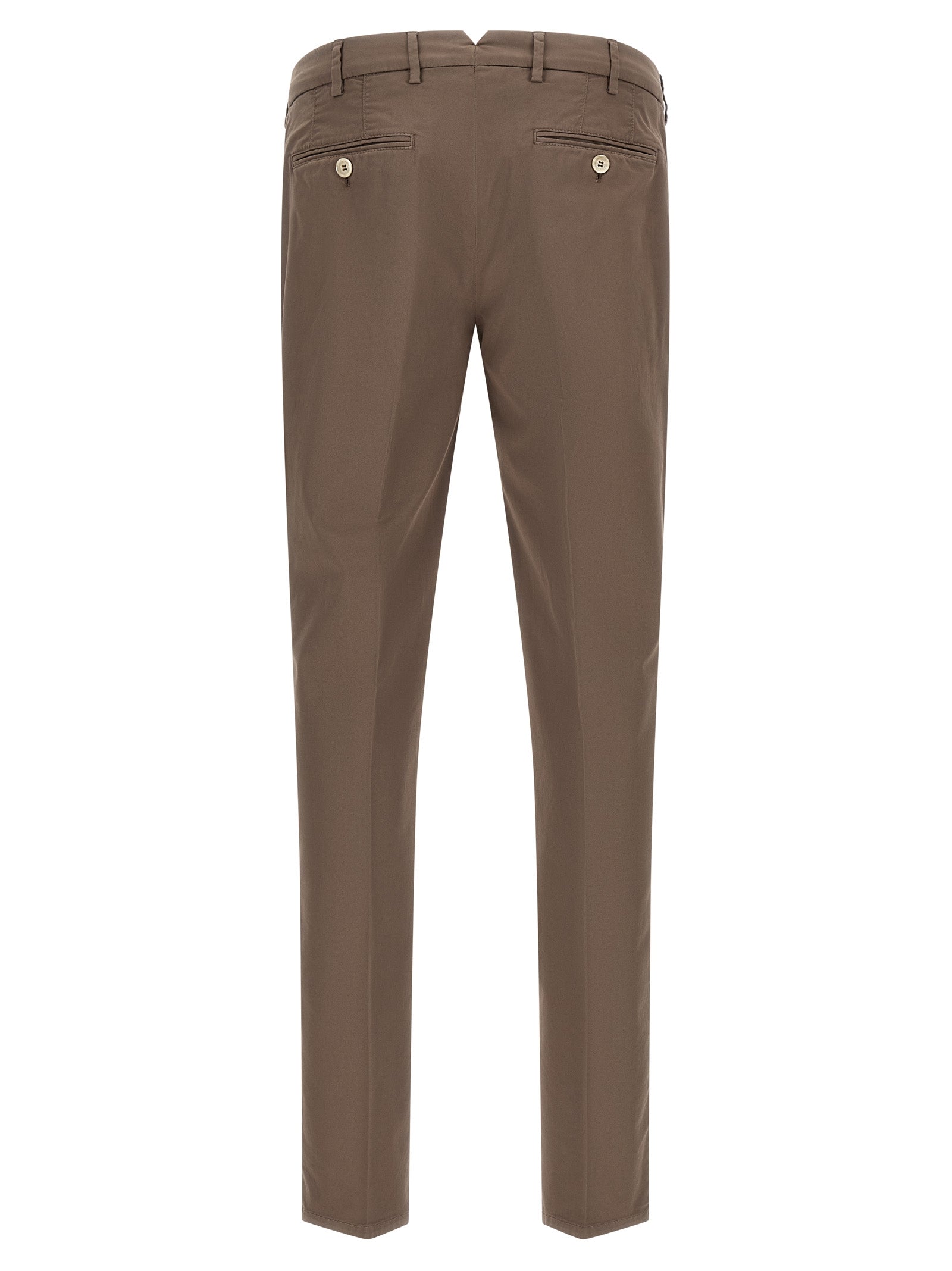 Brunello Cucinelli Beige Cotton Casual Pants Brunello Cucinelli