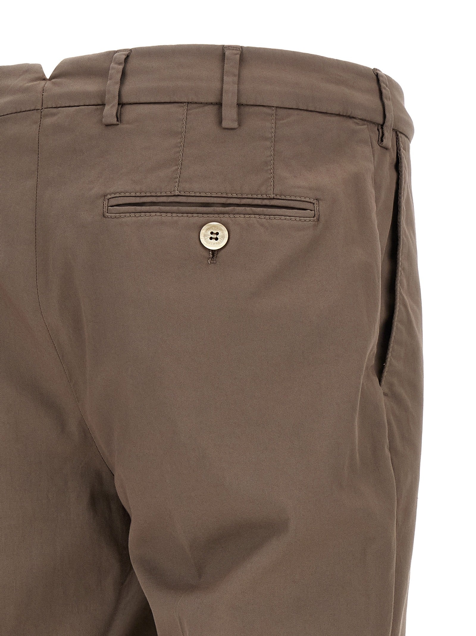 Brunello Cucinelli Beige Cotton Casual Pants Brunello Cucinelli