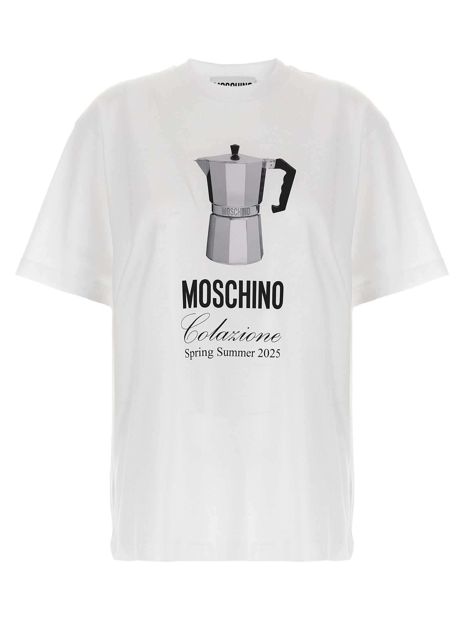 Moschino White Cotton T-Shirt Moschino