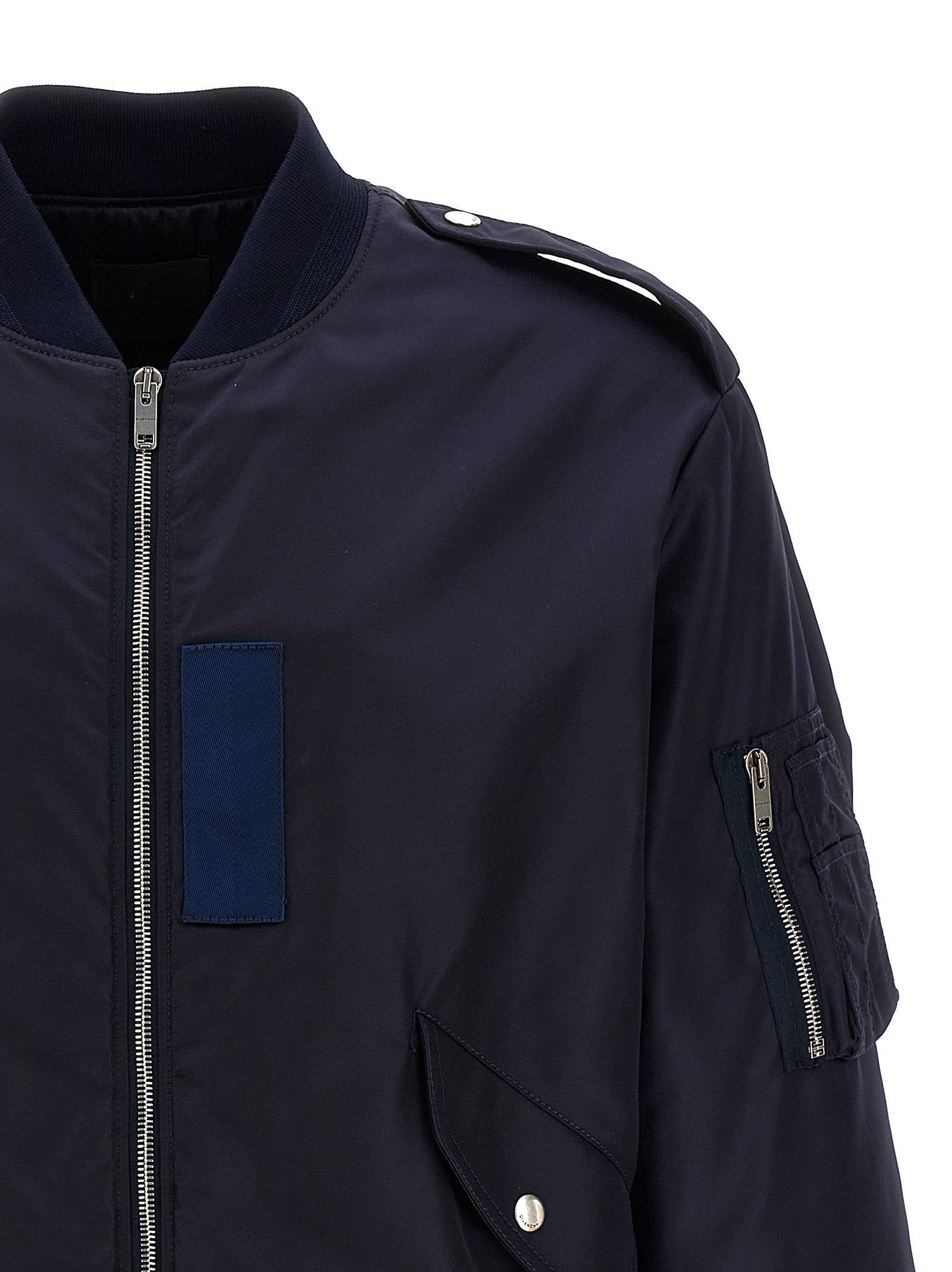 Givenchy Blue Polyamide Bomber Givenchy