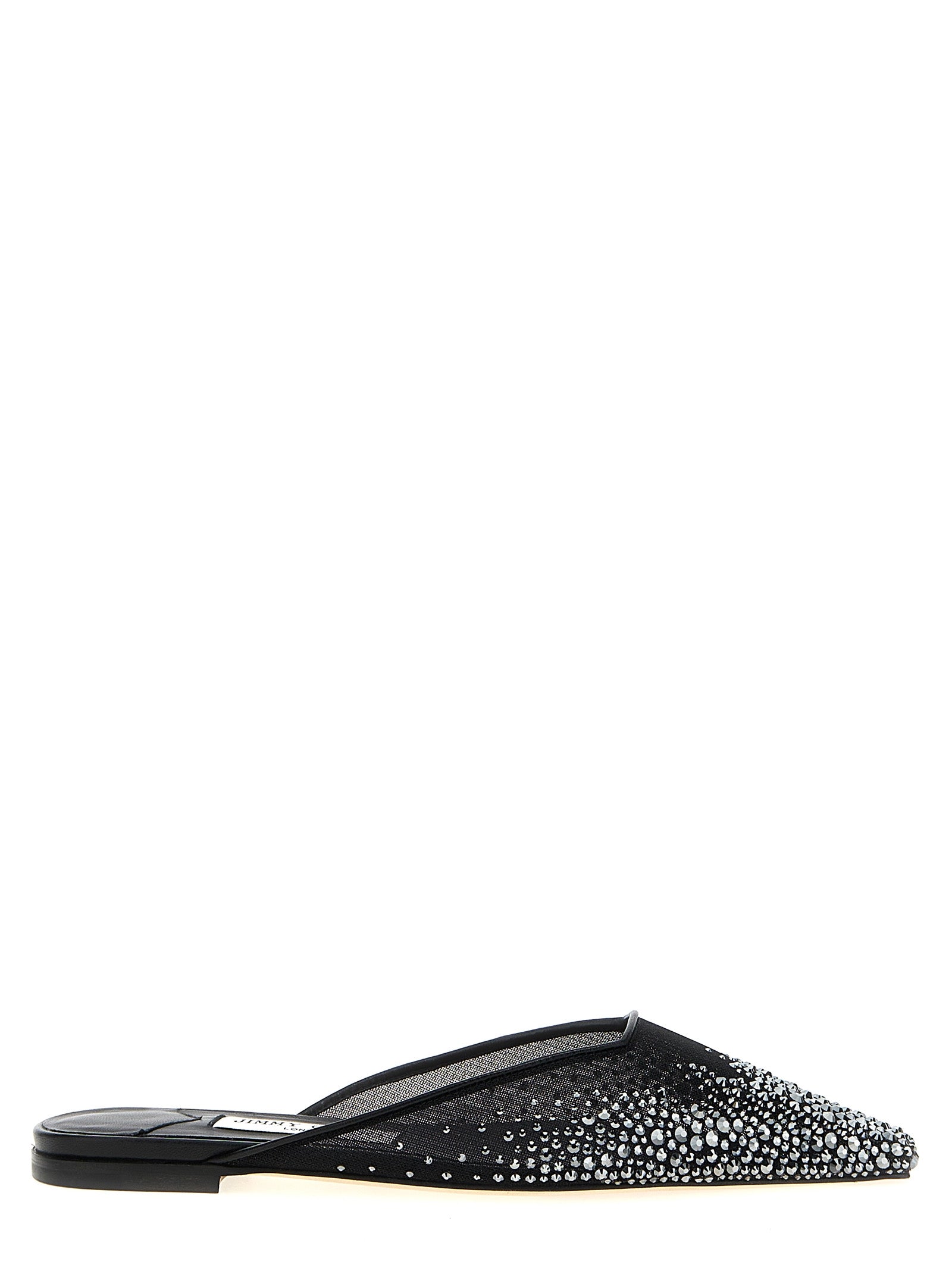 Jimmy Choo Black Textile Mules Jimmy Choo