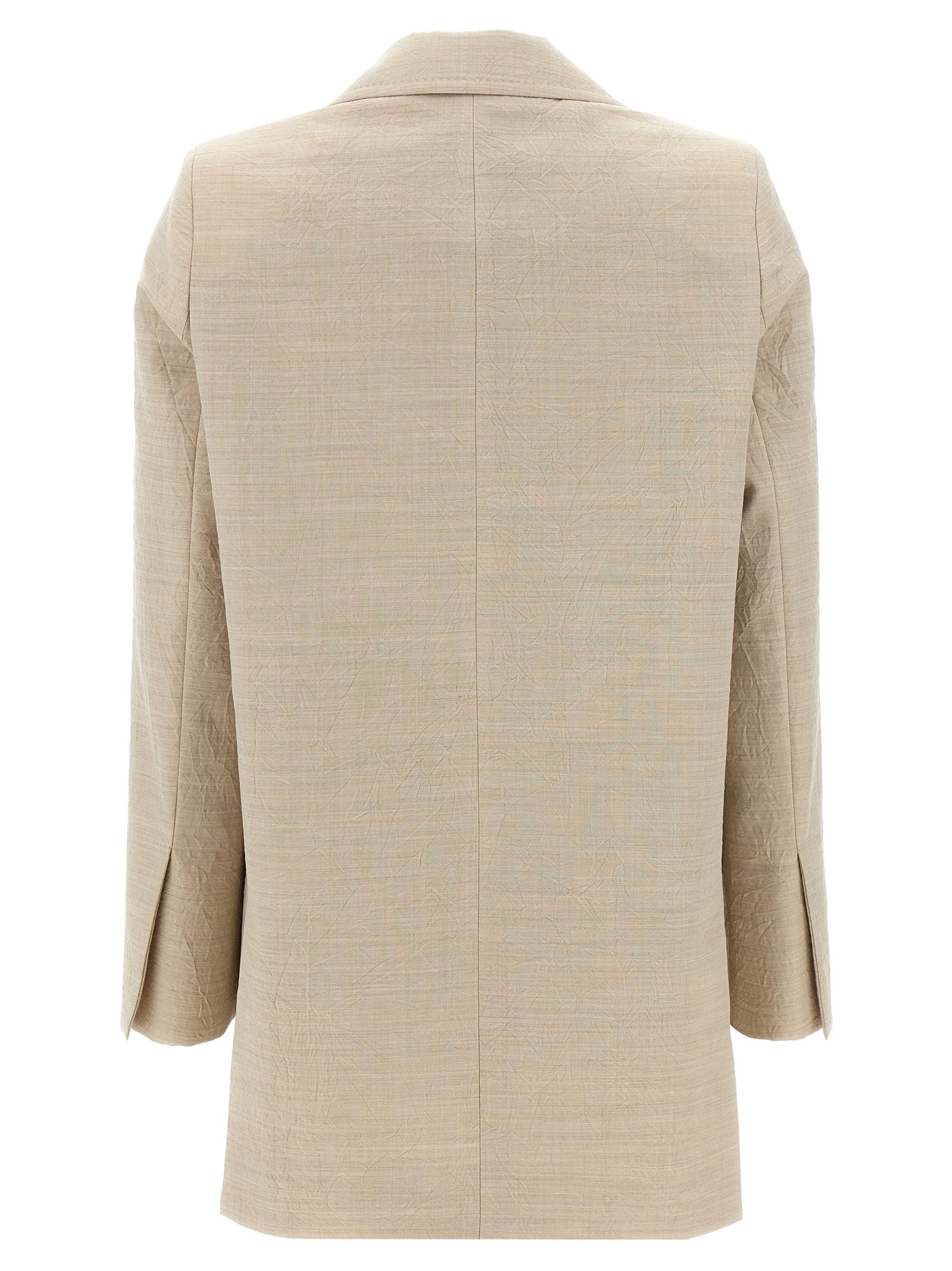 Max Mara Beige Virgin Wool Blazer Max Mara