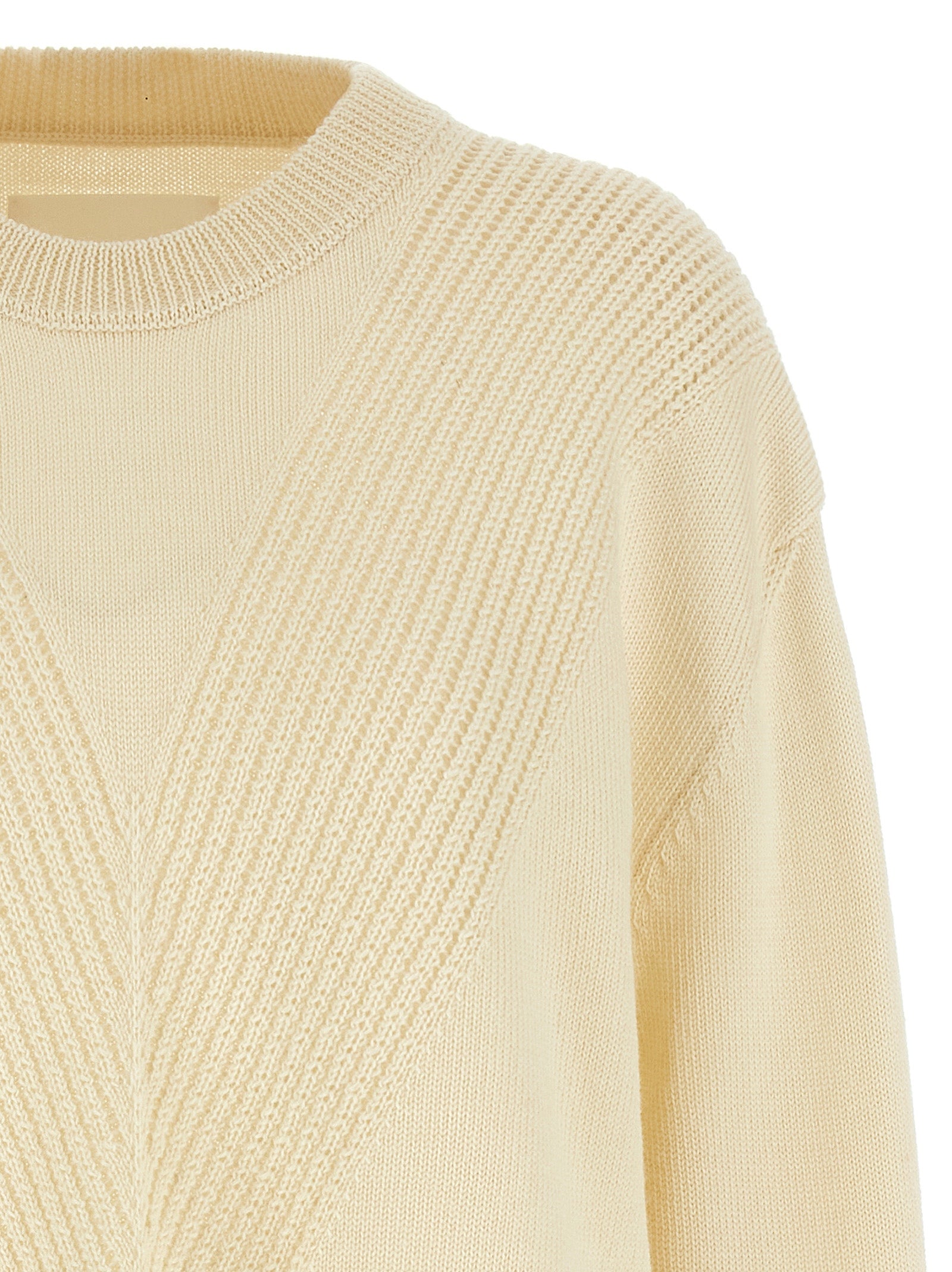 Jil Sander White Wool Cardigan Jil Sander