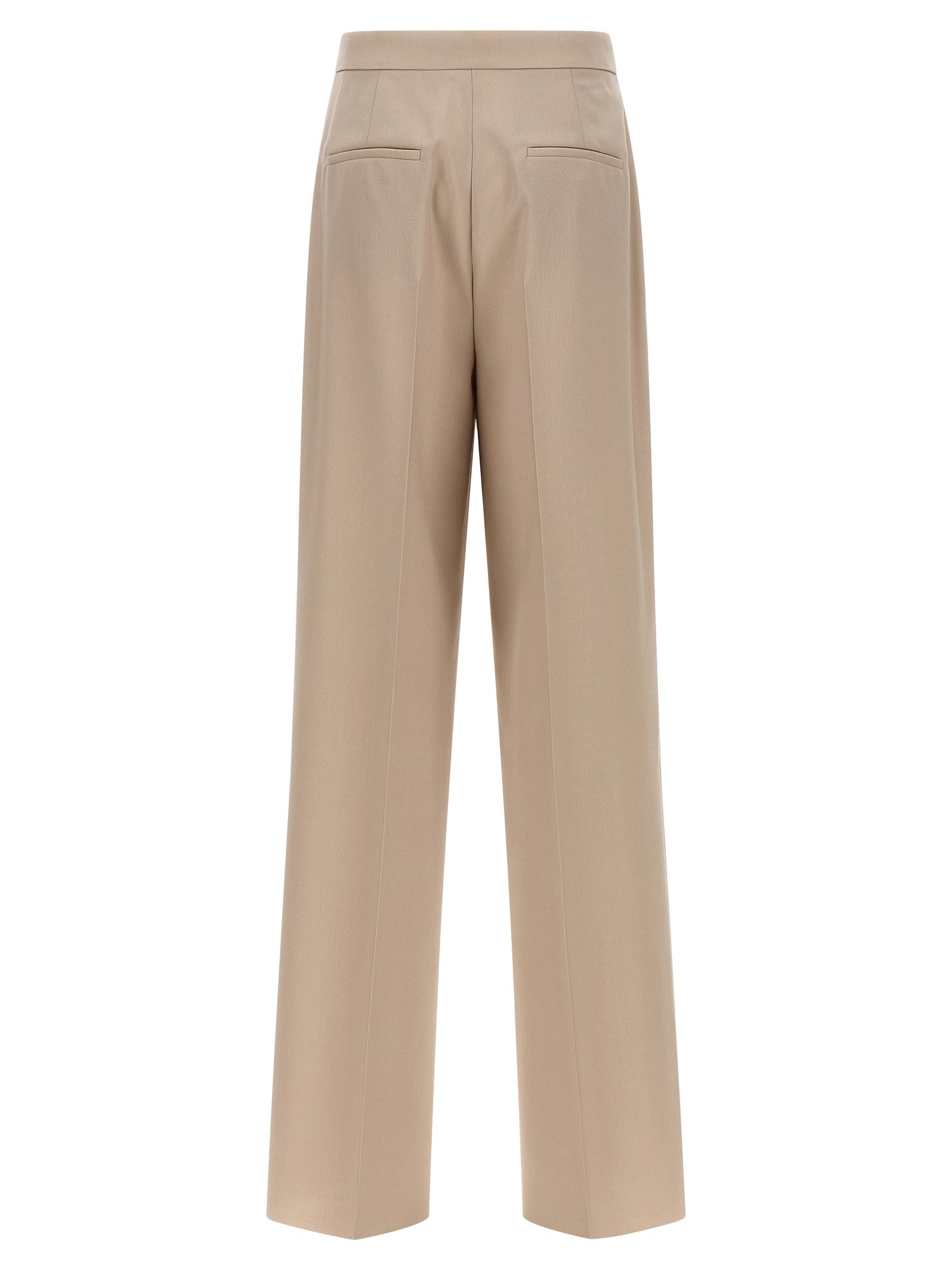 Max Mara Beige Virgin Wool Dress Pants Max Mara