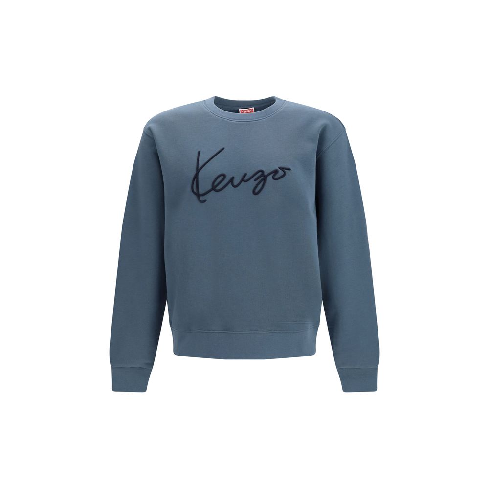 Kenzo Blue Cotton Sweatshirt Kenzo