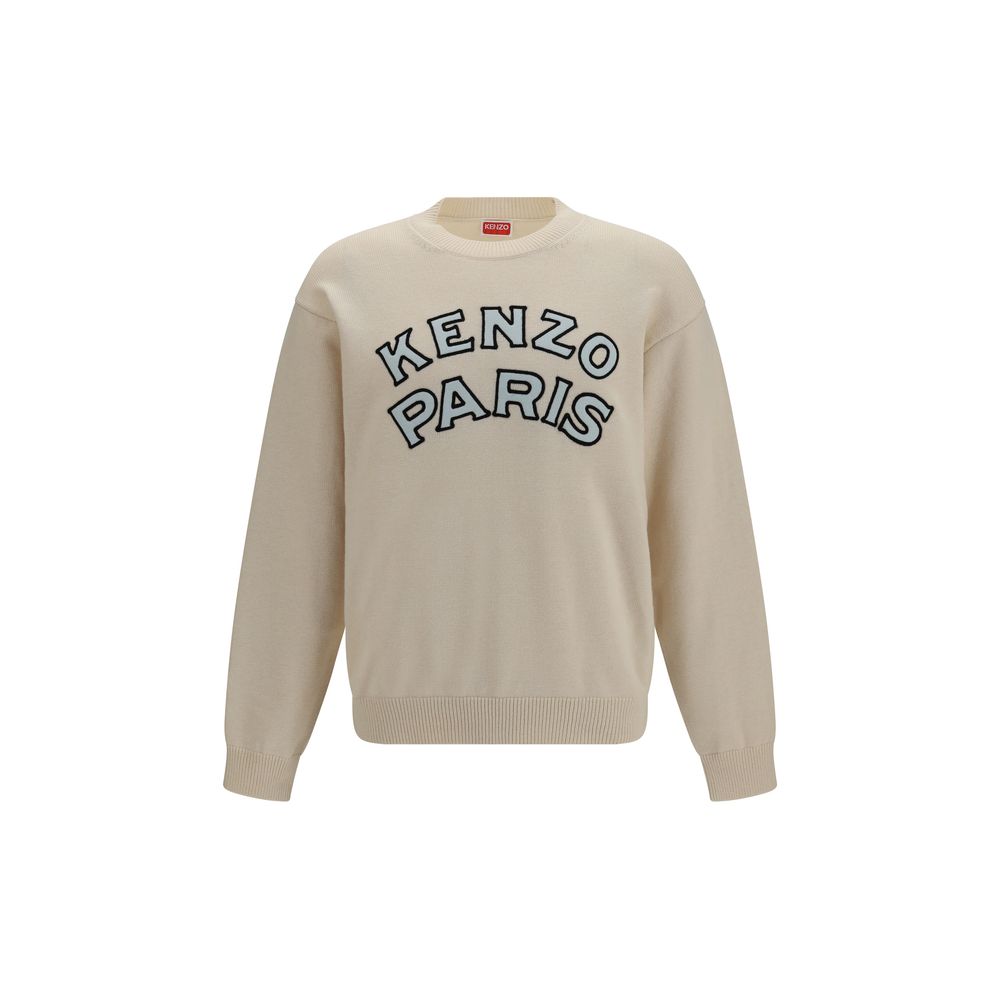 Kenzo Beige Wool Oves Aries Sweatshirt Kenzo