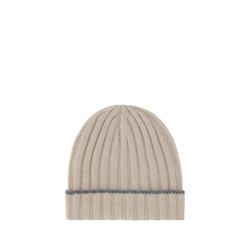 Brunello Cucinelli Brown Cashmere Beanie Brunello Cucinelli
