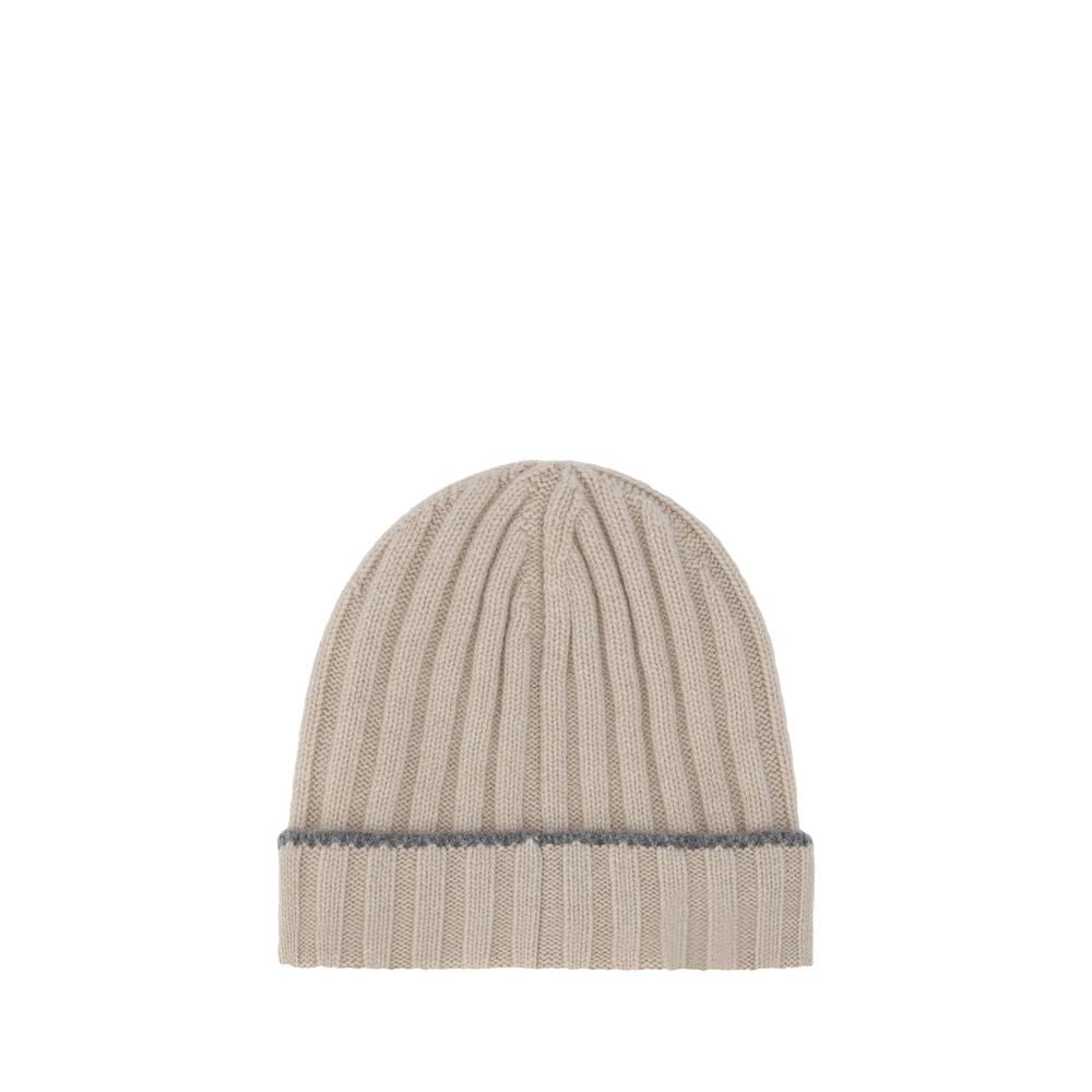 Brunello Cucinelli Brown Cashmere Beanie Brunello Cucinelli