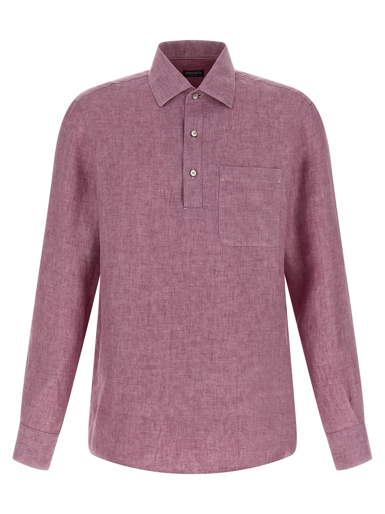 ZEGNA Multicolor Linen Polo Shirt ZEGNA