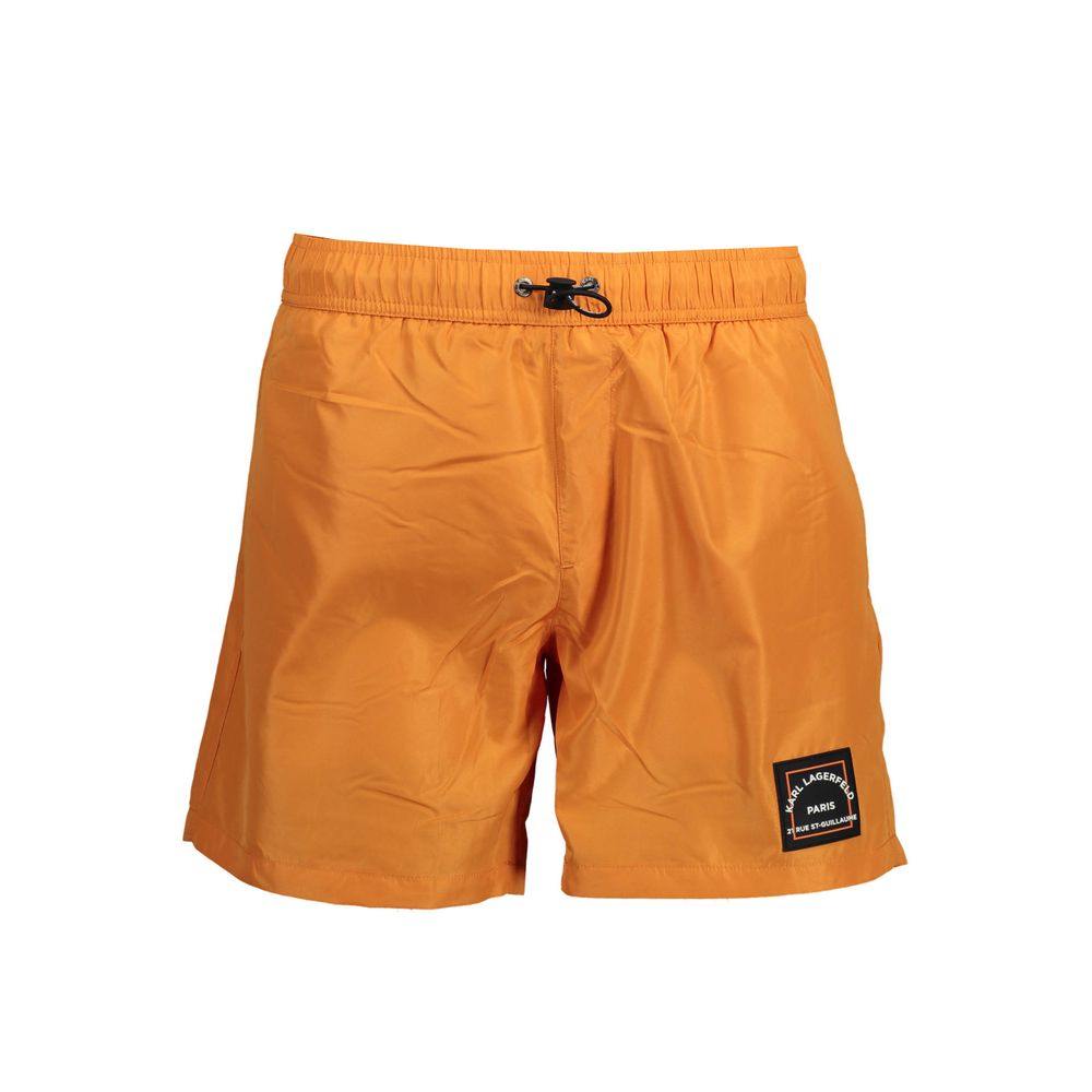 Karl Lagerfeld Arancione Polyester Men's Swimwear Boxer Karl Lagerfeld