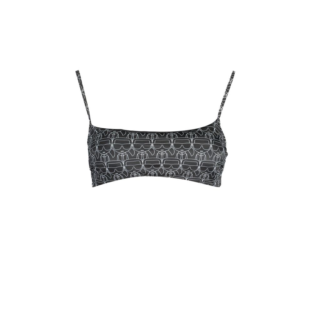 Karl Lagerfeld Black Polyester Women's Swimsuit Karl Lagerfeld