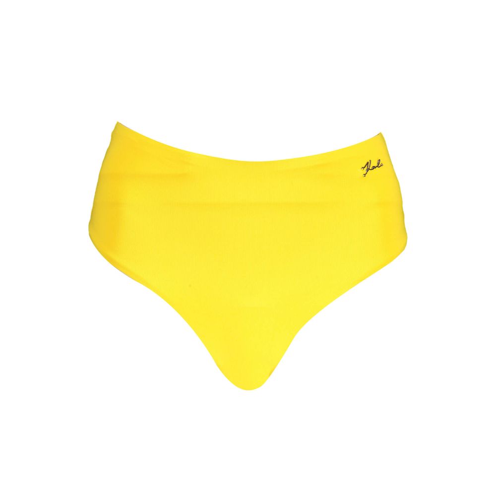 Karl Lagerfeld Yellow Polyamide Women's Swim Brief Karl Lagerfeld