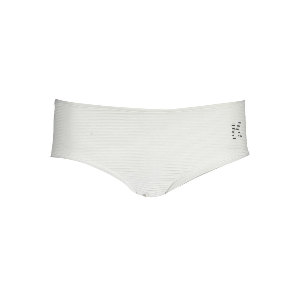 Karl Lagerfeld White Polyamide Women Swim Brief Karl Lagerfeld