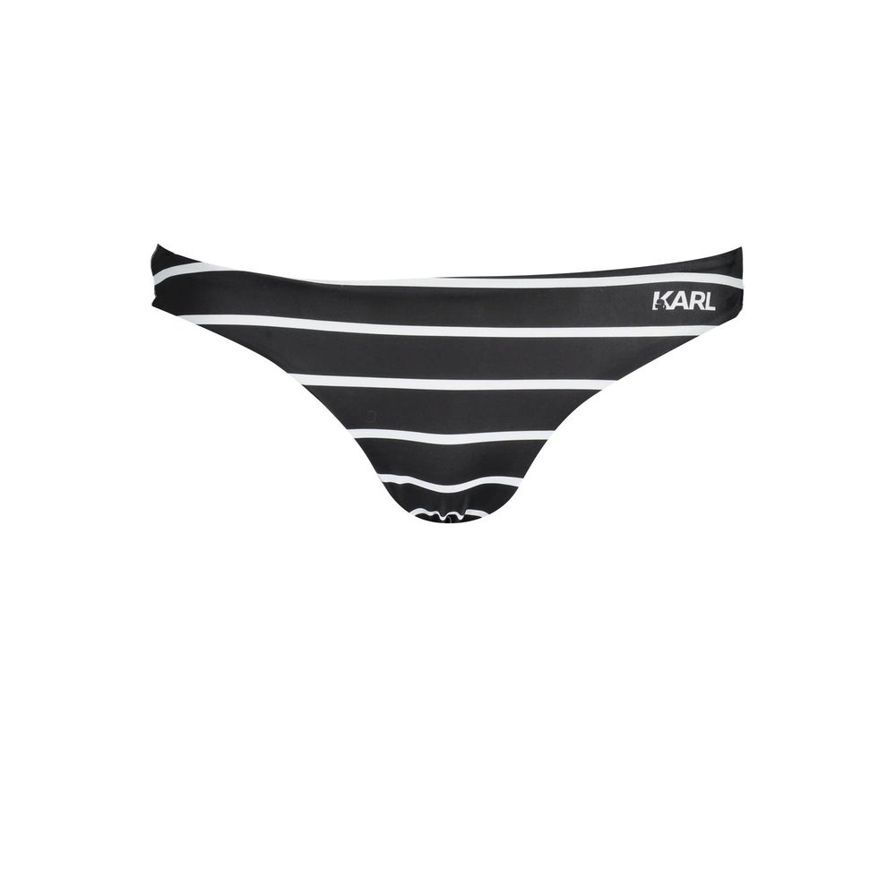 Karl Lagerfeld Black Polyamide Women's Swim Brief Karl Lagerfeld