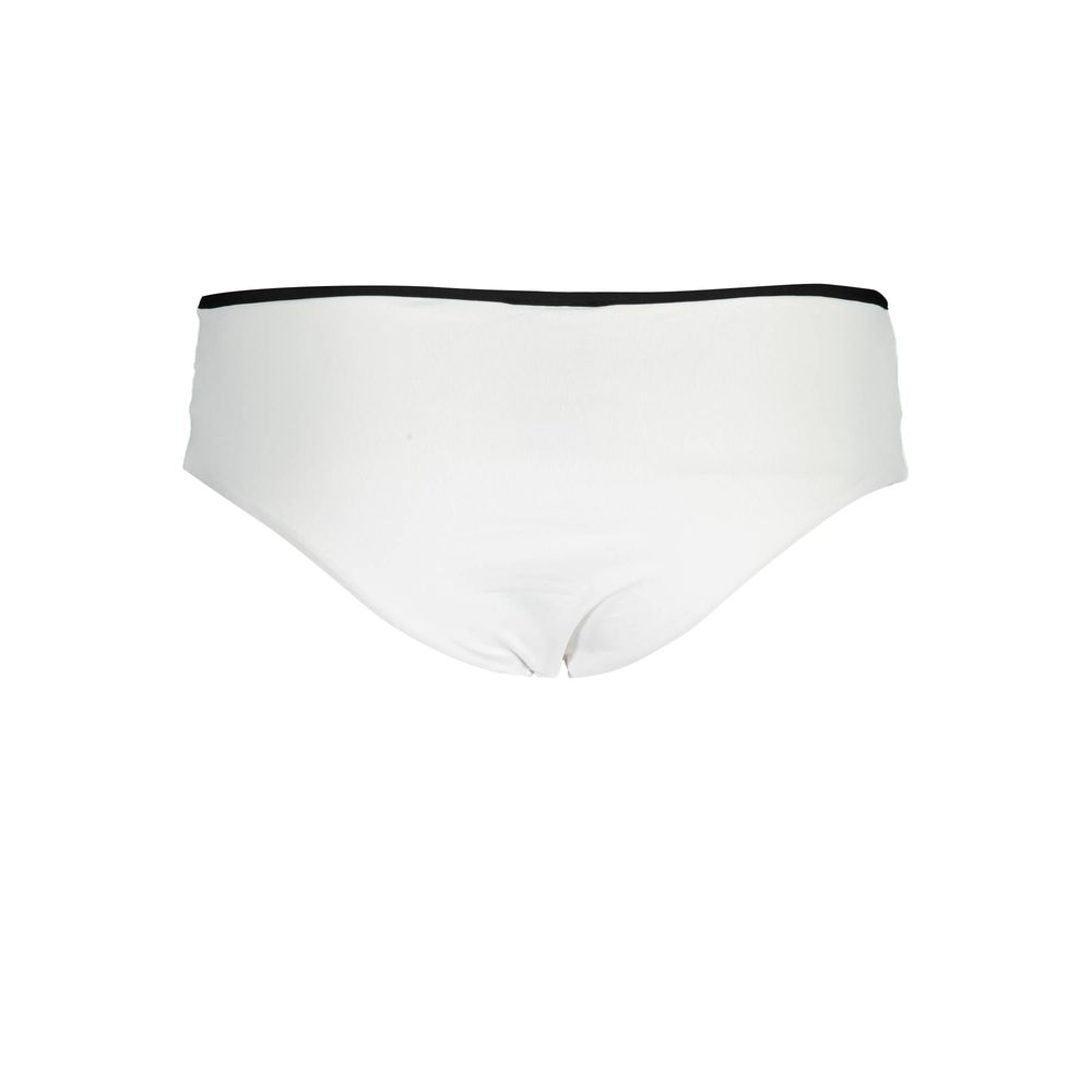 Karl Lagerfeld White Polyamide Women's Swim Brief Karl Lagerfeld