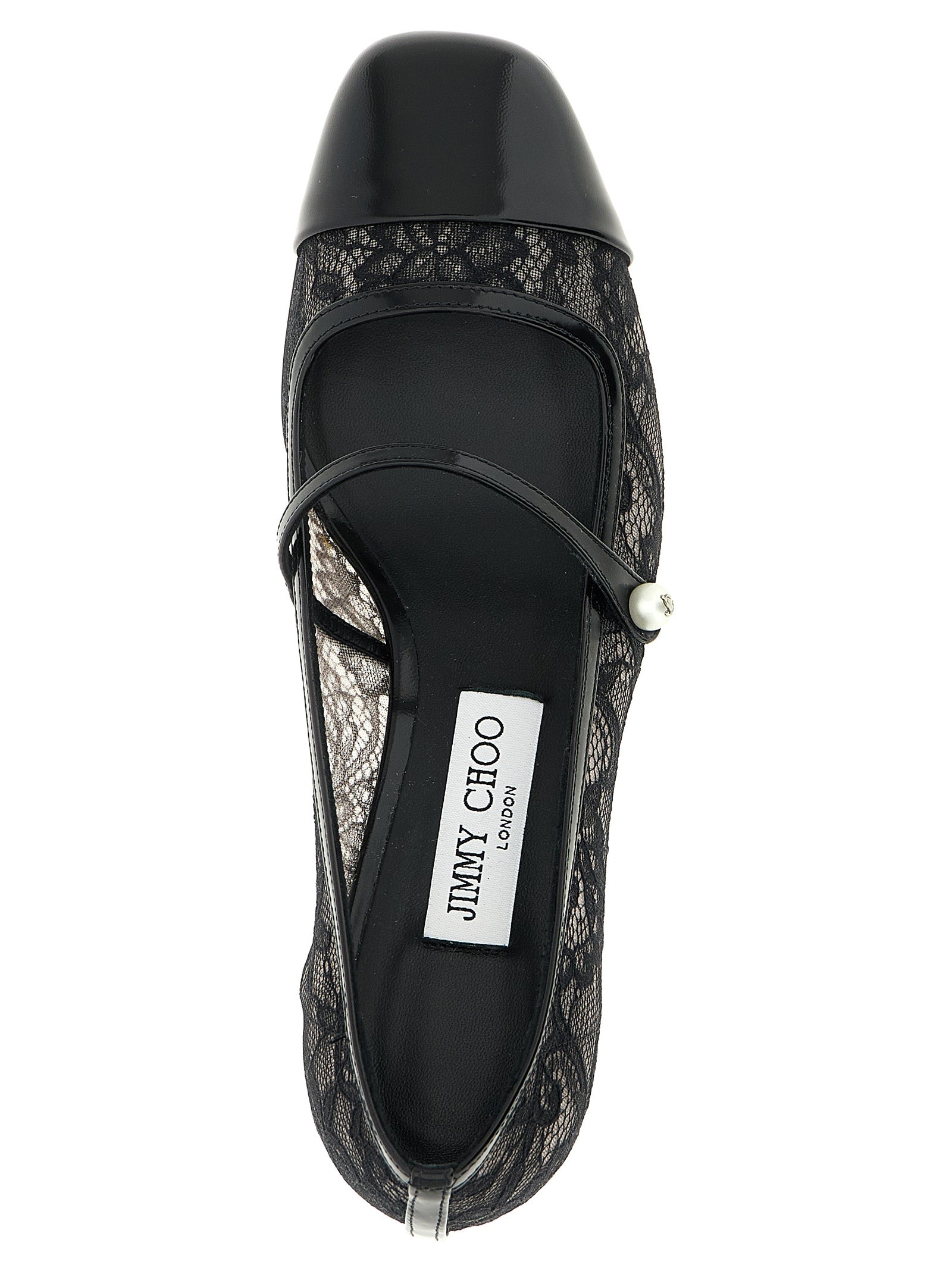 Jimmy Choo Black Tencel Mid Heel Pumps Jimmy Choo