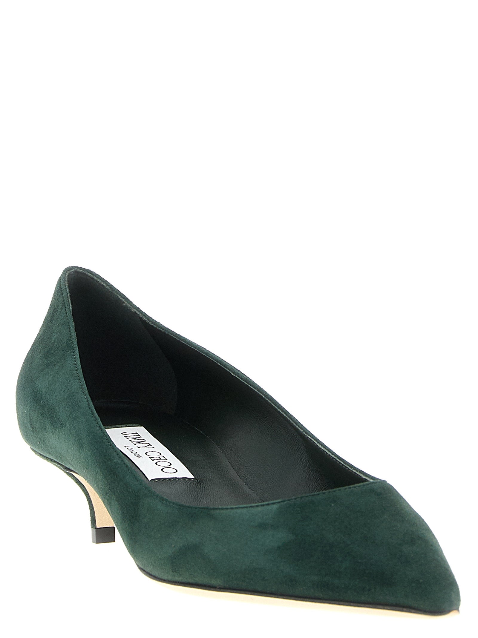 Jimmy Choo Bicolor Leather Mid Heel Pumps Jimmy Choo