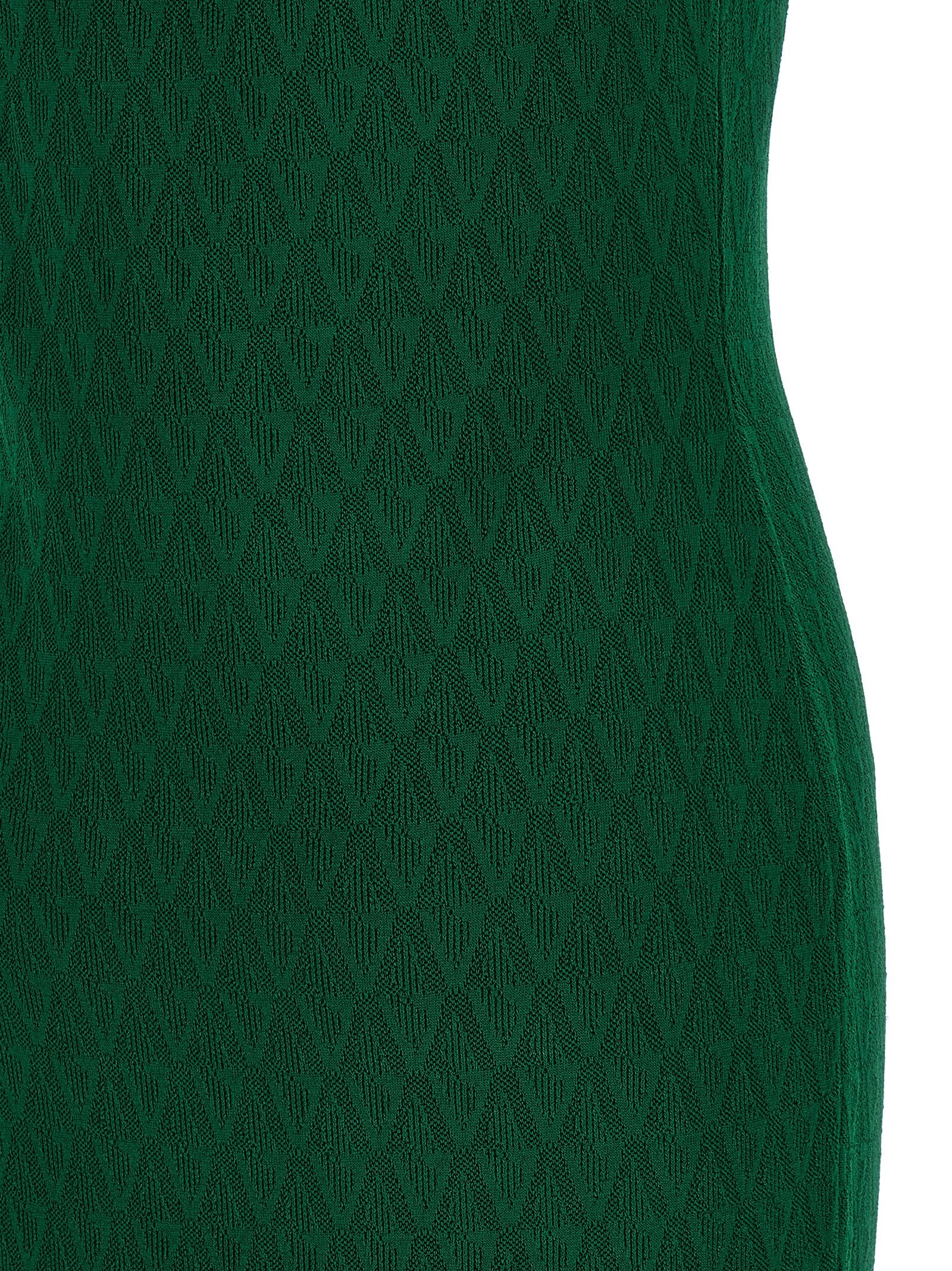 Versace Bicolor Viscose Midi Dress Versace