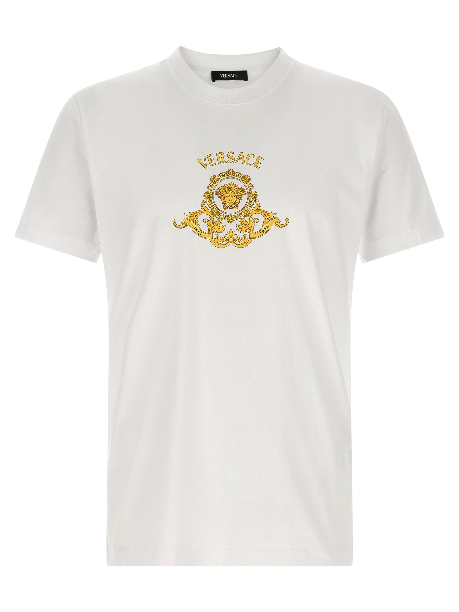 Versace White Cotton T-Shirt Versace