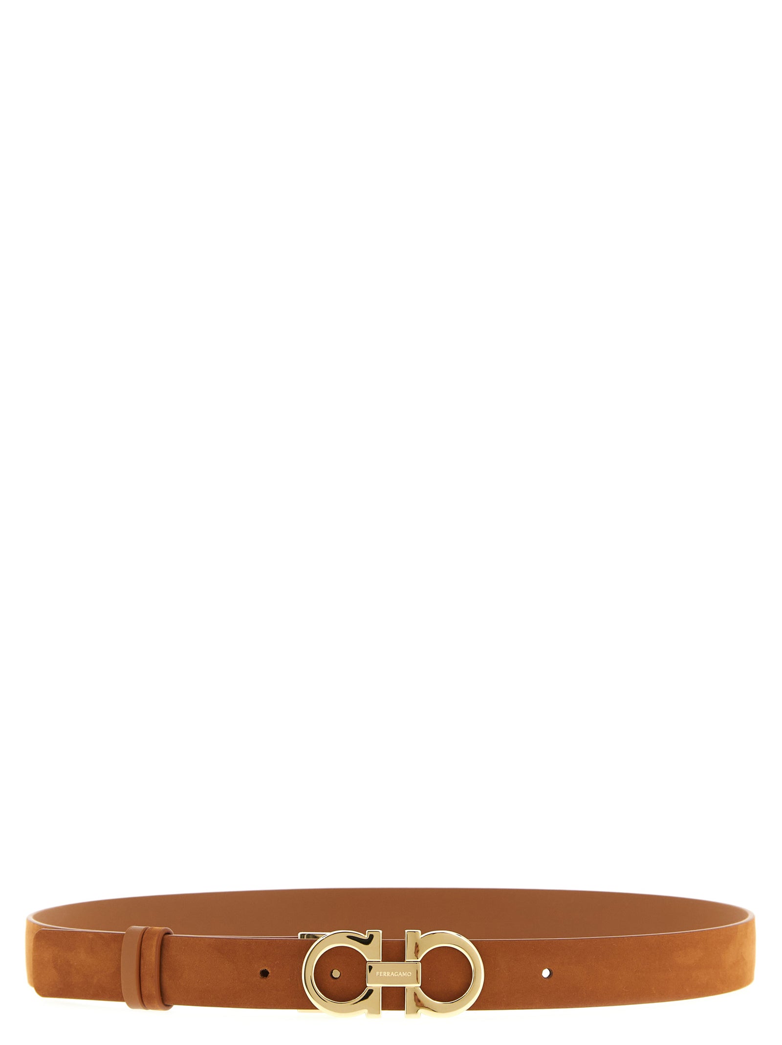 Ferragamo Brown Calfskin Regular Belt Ferragamo