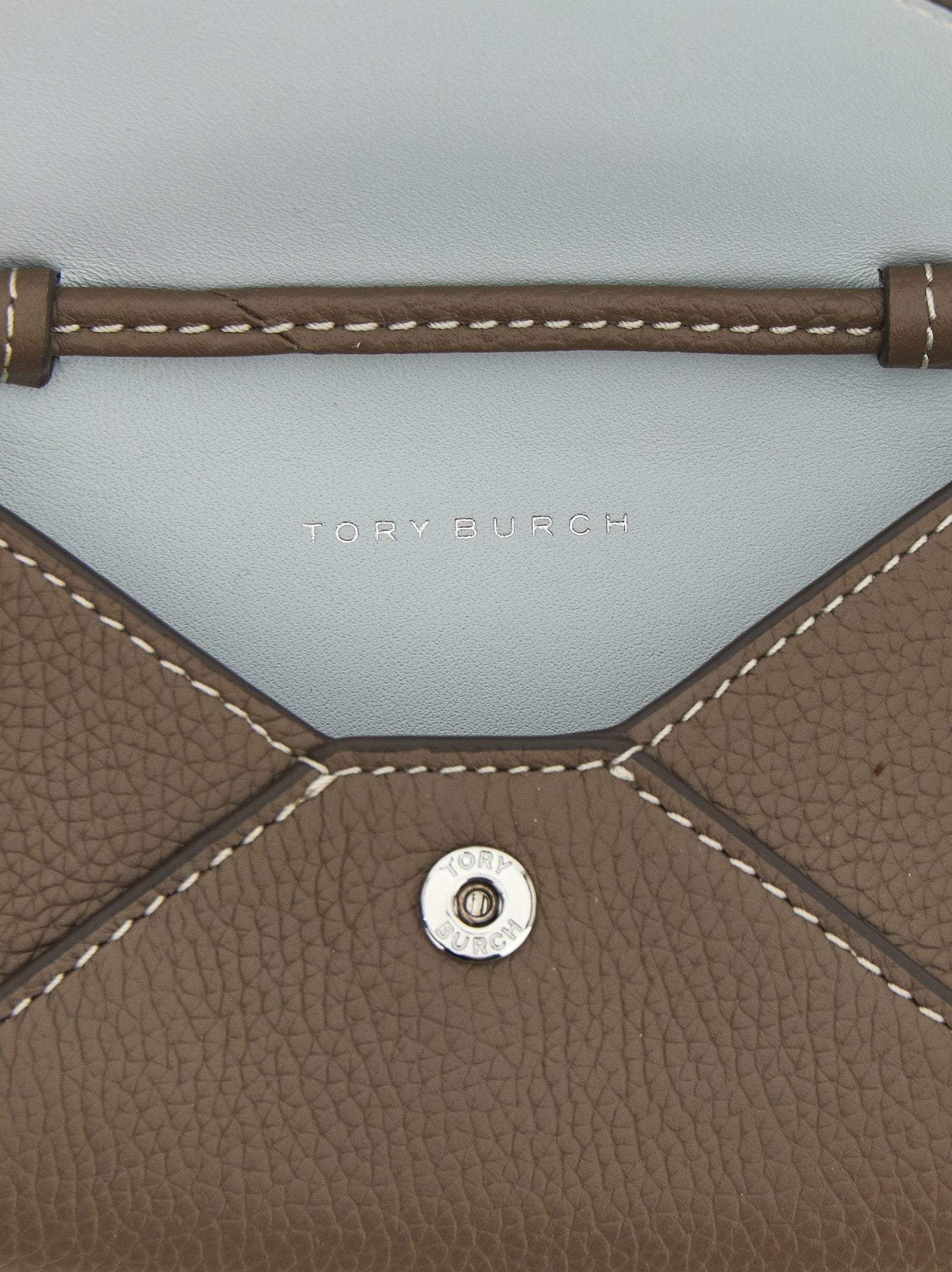 Tory Burch Brown Cowhide Cardholder Tory Burch
