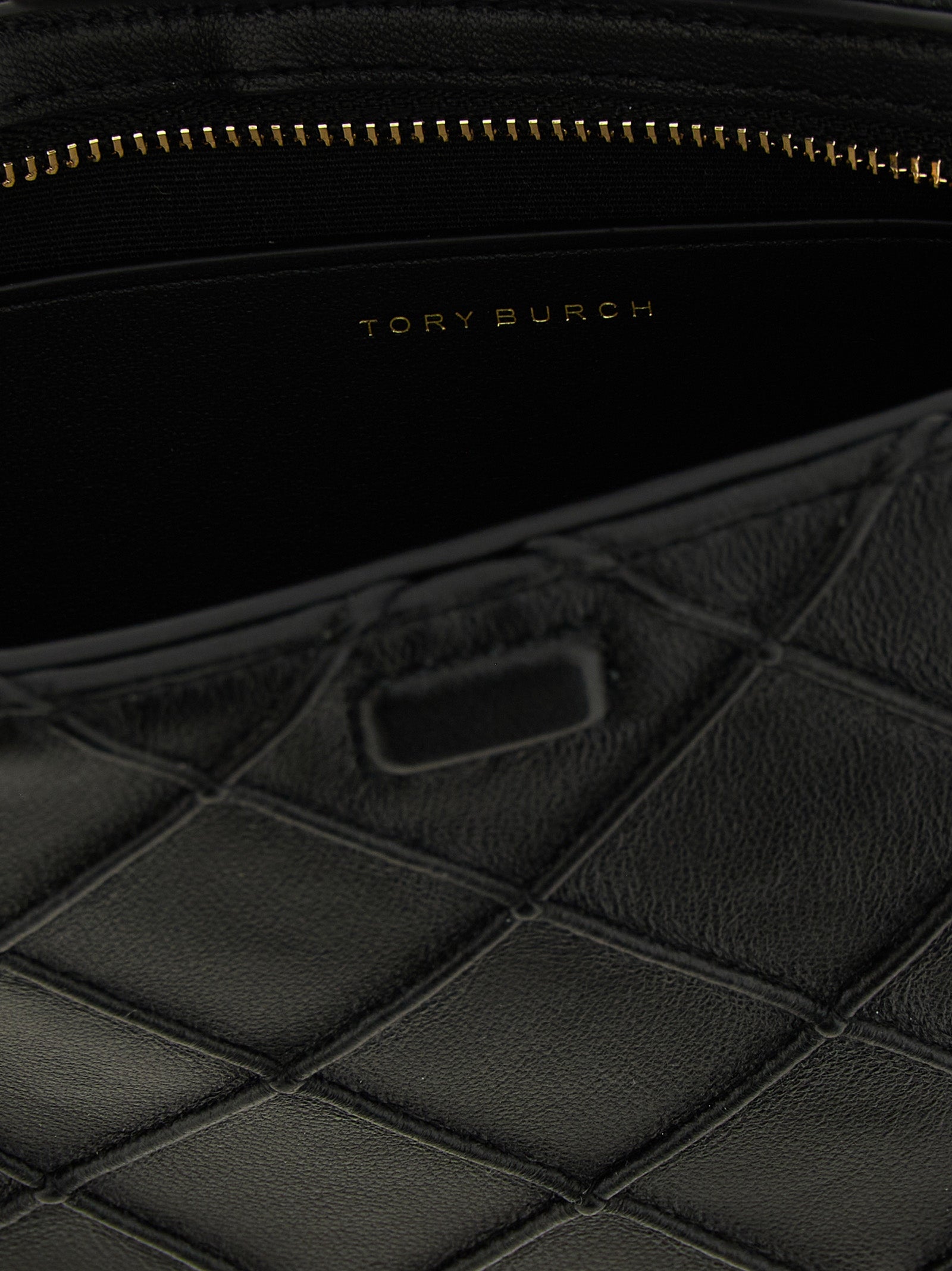 Tory Burch Black Lamb Leather Cardholder Tory Burch