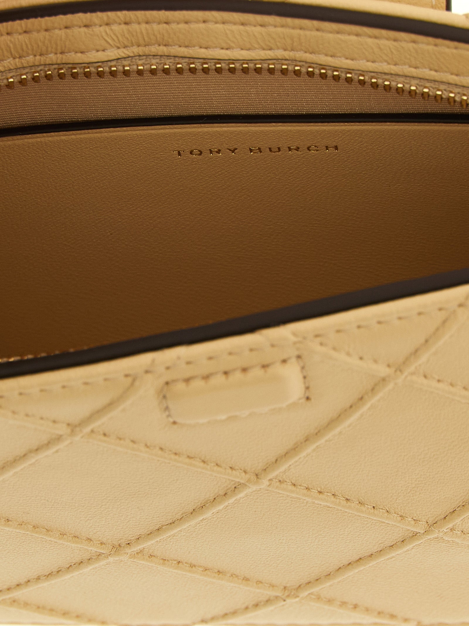 Tory Burch Beige Lamb Leather Cardholder Tory Burch