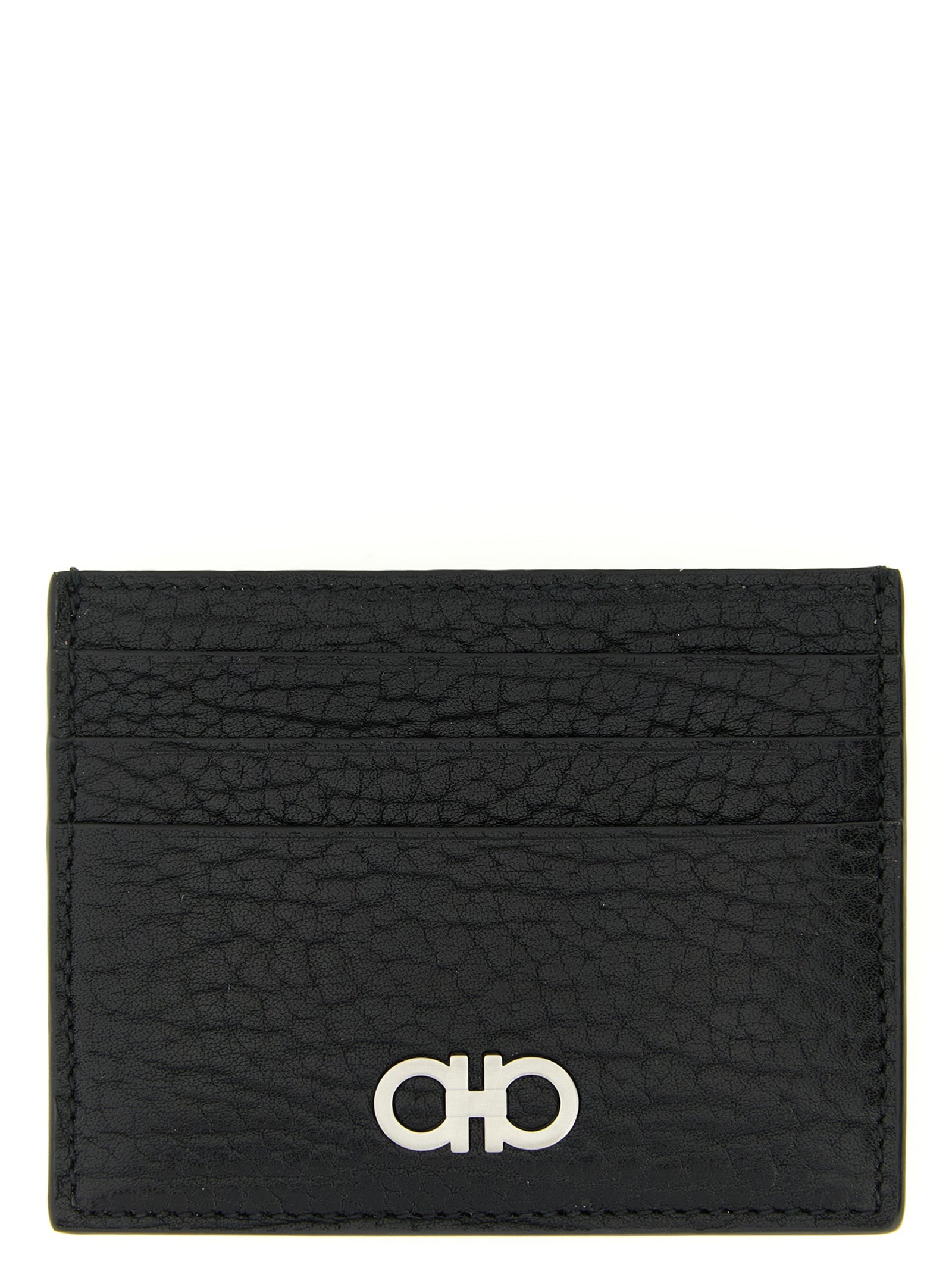 Ferragamo Black Calfskin Cardholder Ferragamo