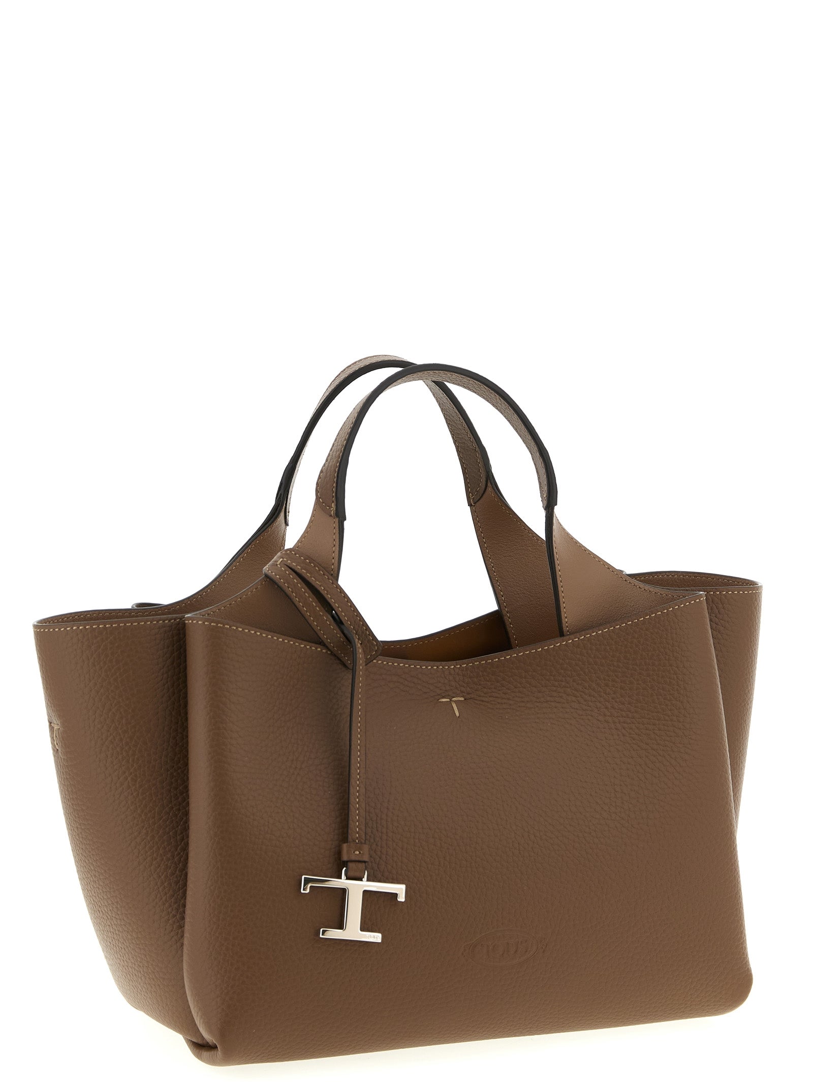 Tod's Brown Calfskin Handbag Tod's