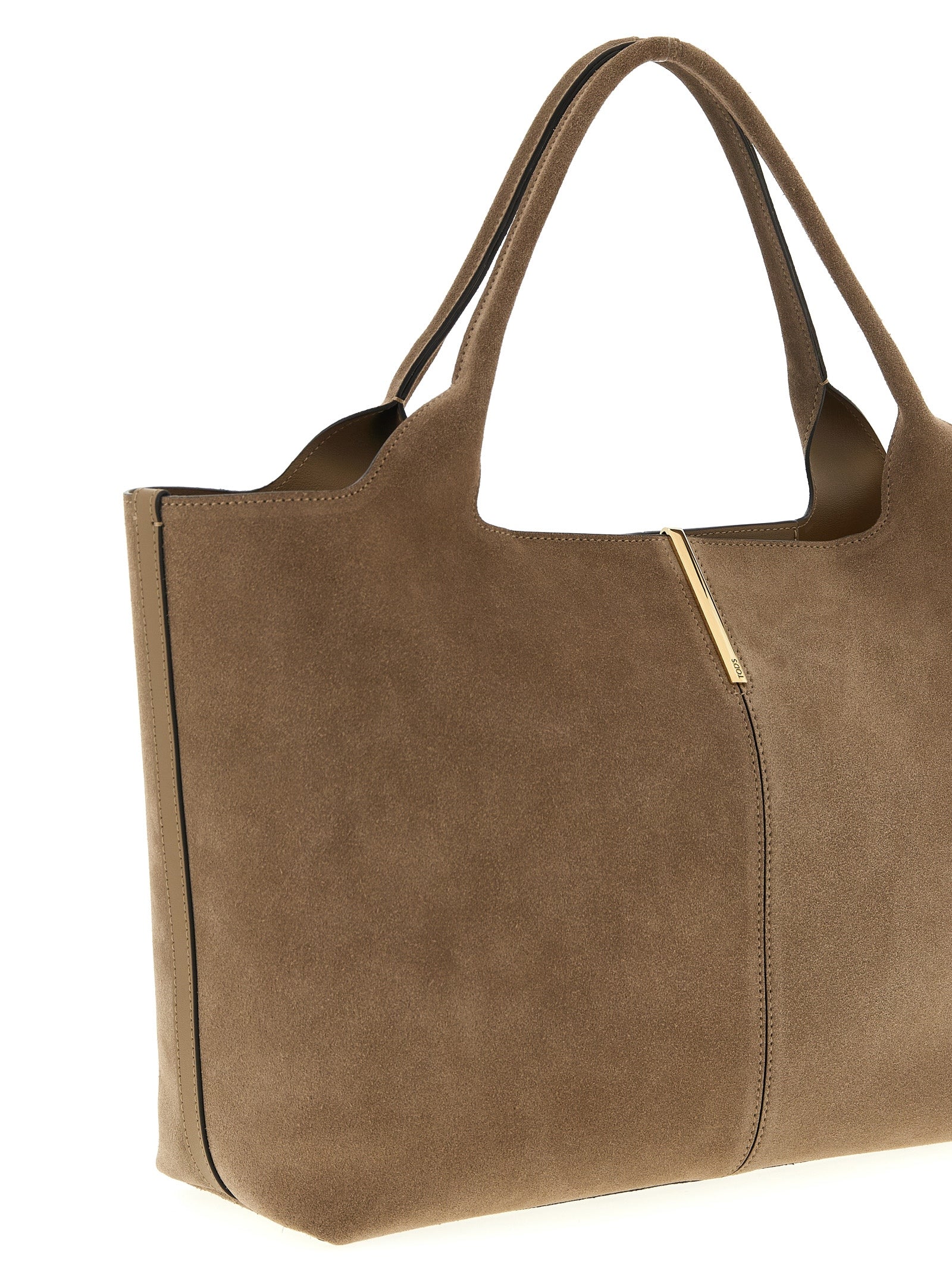 Tod's Beige Calfskin Tote Bag Tod's