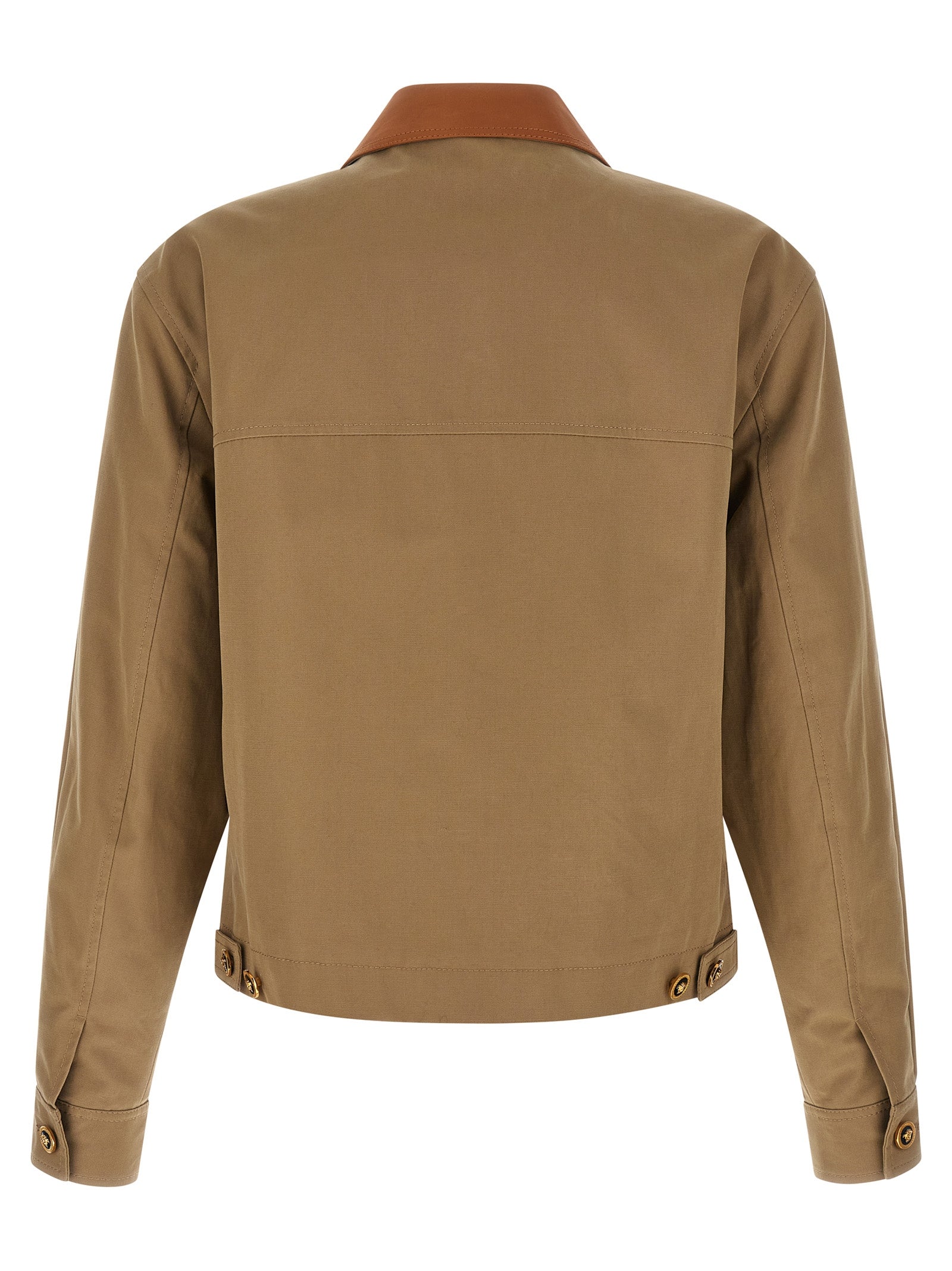 Versace Beige Cotton Jacket Versace