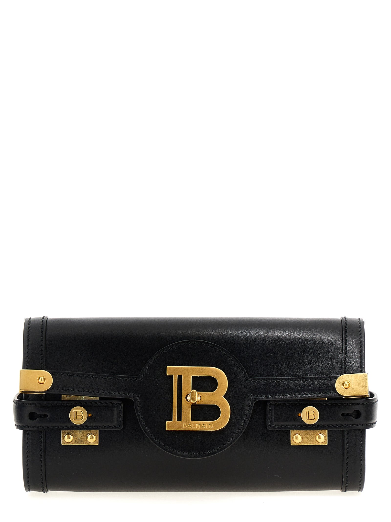 Balmain Black Calfskin Clutch Bag Balmain