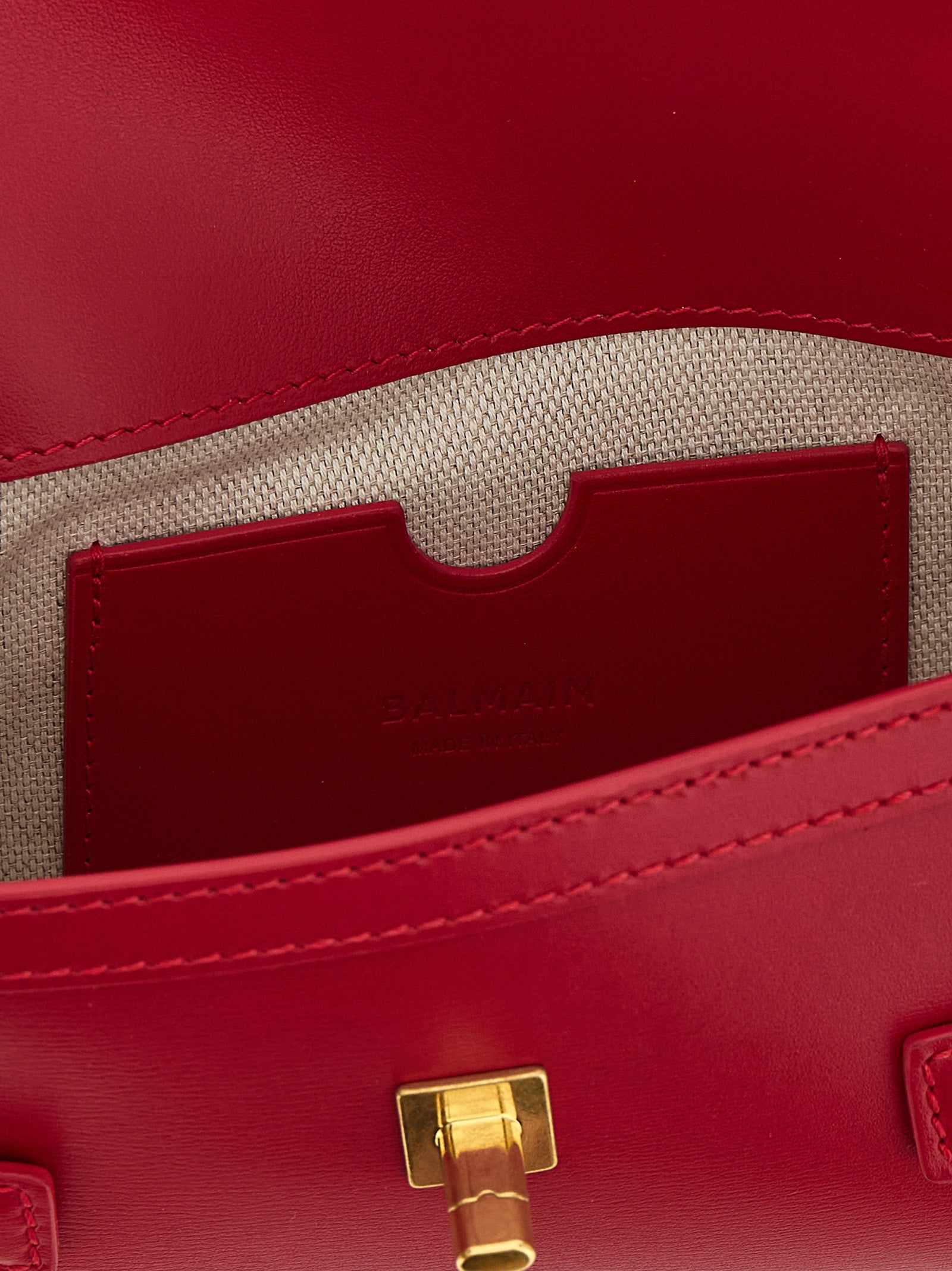 Balmain Fuchsia Calfskin Clutch Bag Balmain