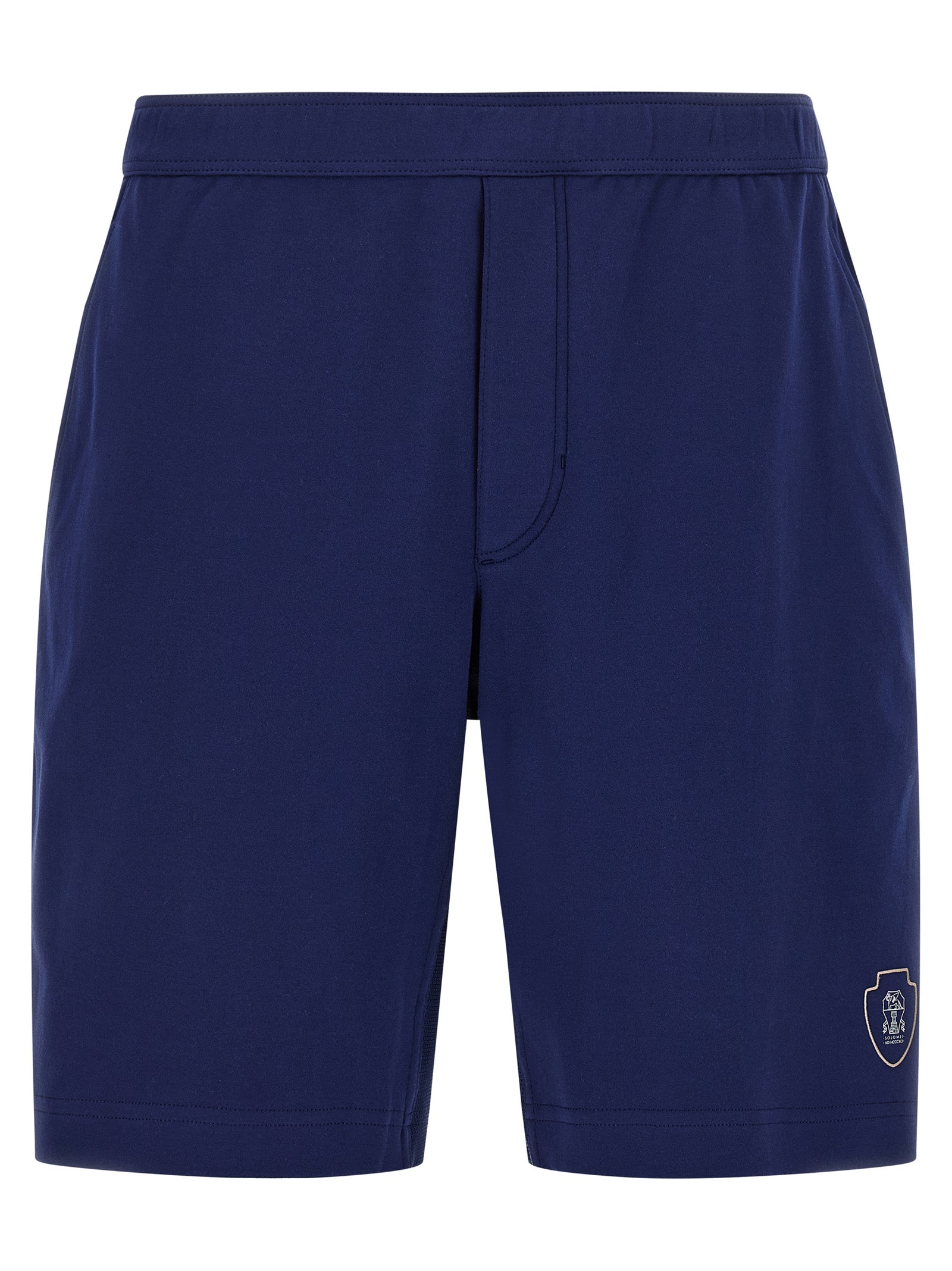 Brunello Cucinelli Blue Cotton Bermuda Shorts Brunello Cucinelli