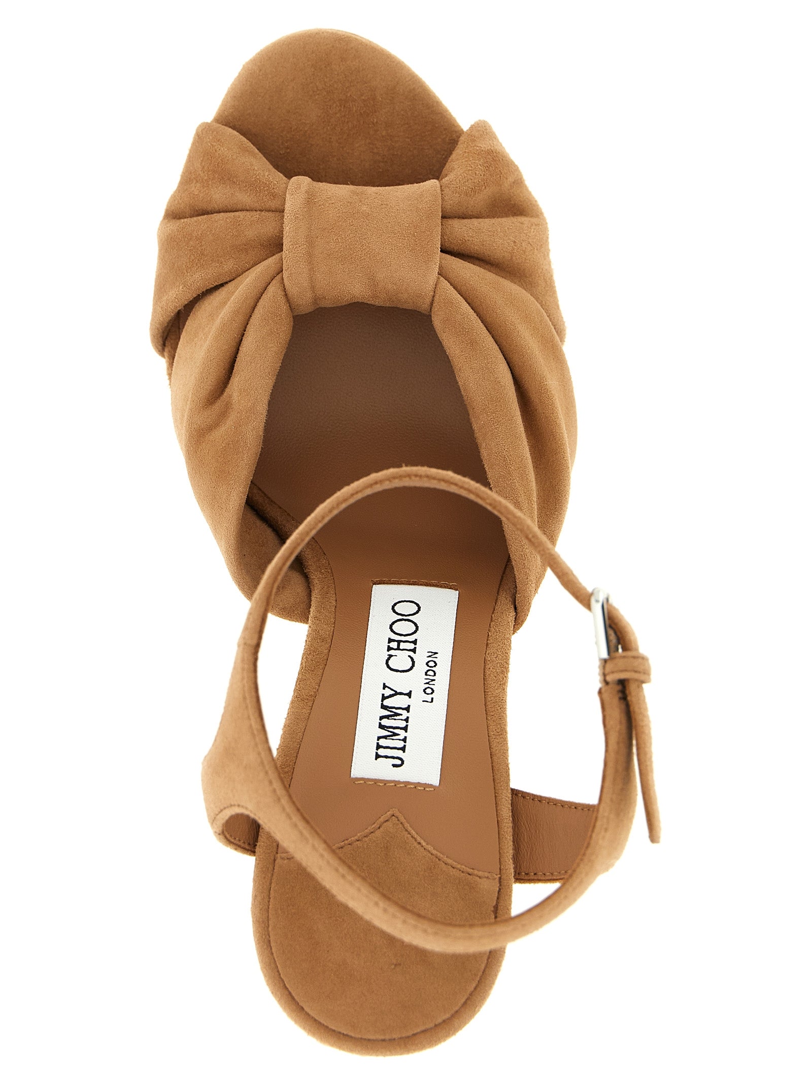 Jimmy Choo Brown Leather Stiletto Heel Sandals Jimmy Choo