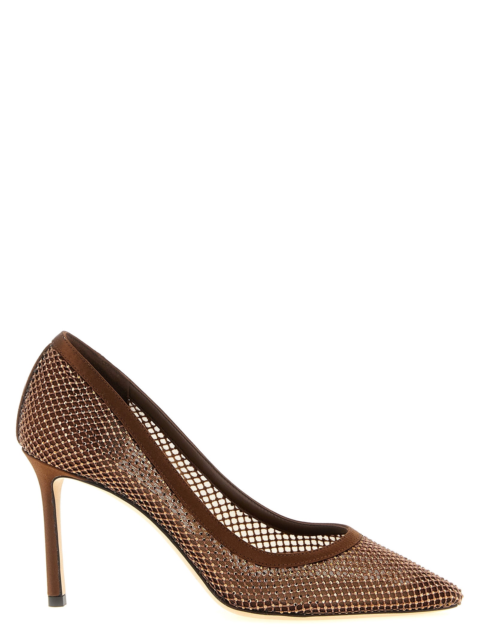 Jimmy Choo Brown Tencel High Heel Pumps Jimmy Choo