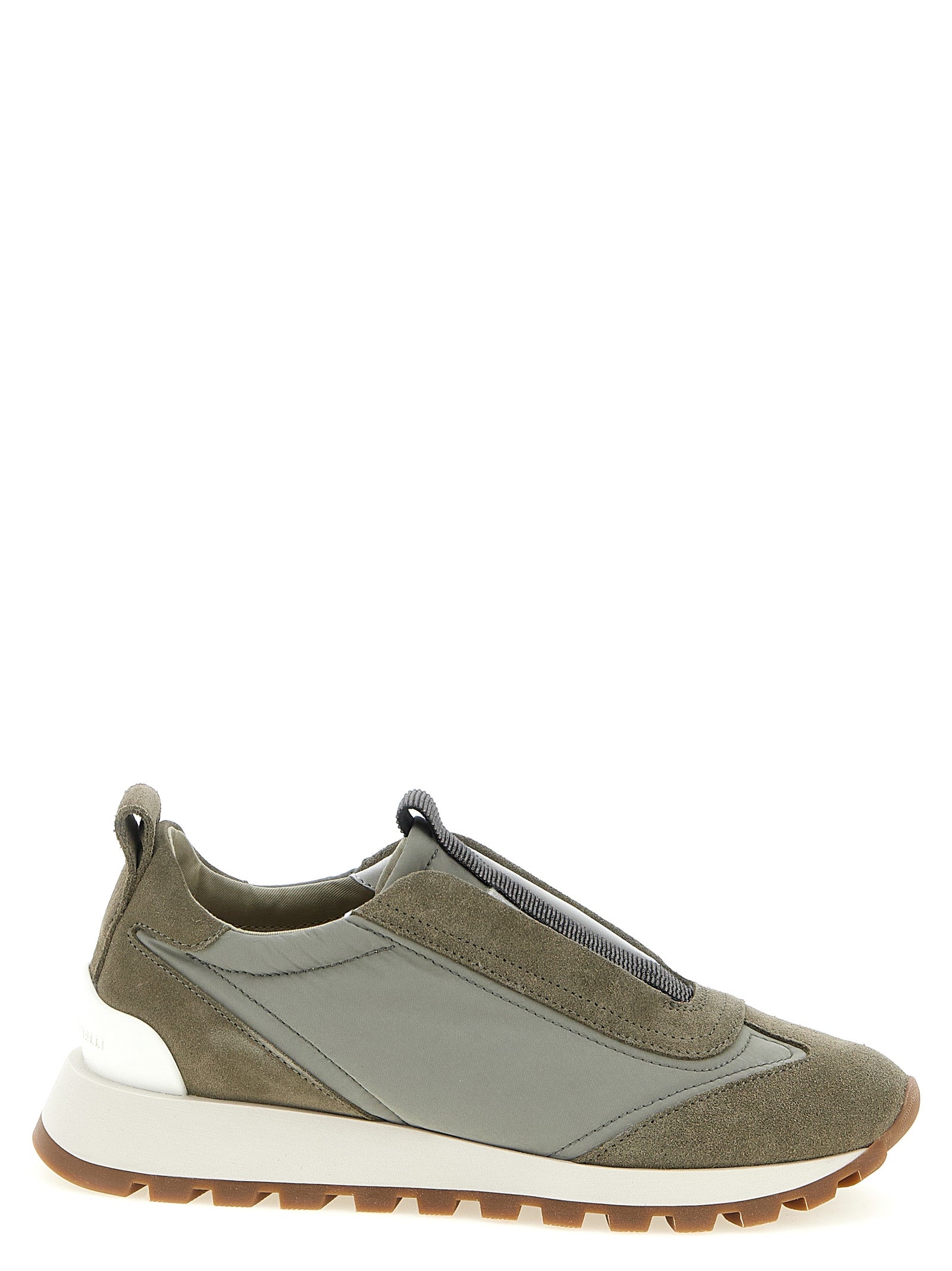Brunello Cucinelli Bicolor Polyester Athletic Sneakers Brunello Cucinelli
