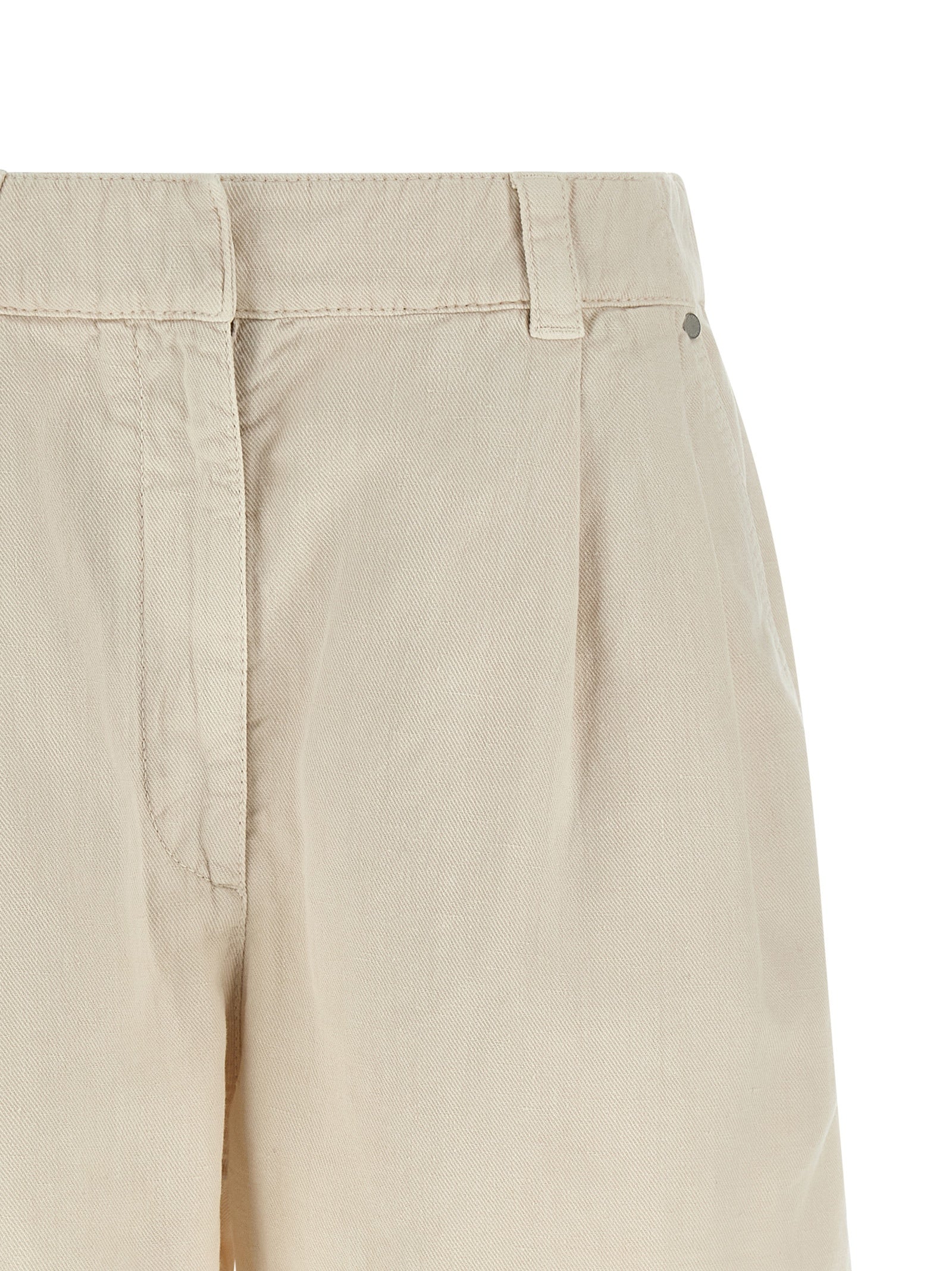 Brunello Cucinelli Beige Cotton Bermuda Shorts Brunello Cucinelli