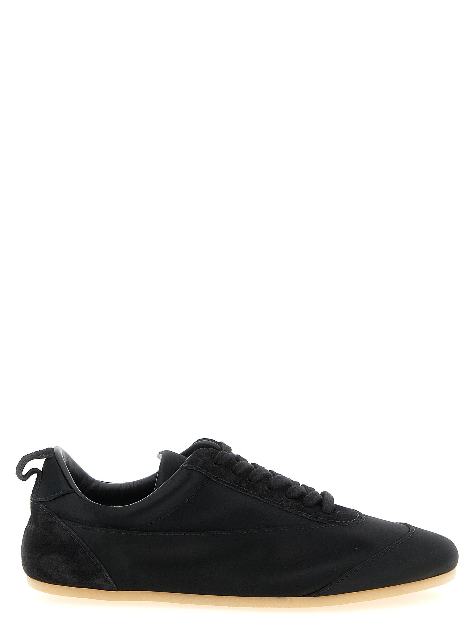 Jil Sander Black Cotton Low Top Sneakers Jil Sander