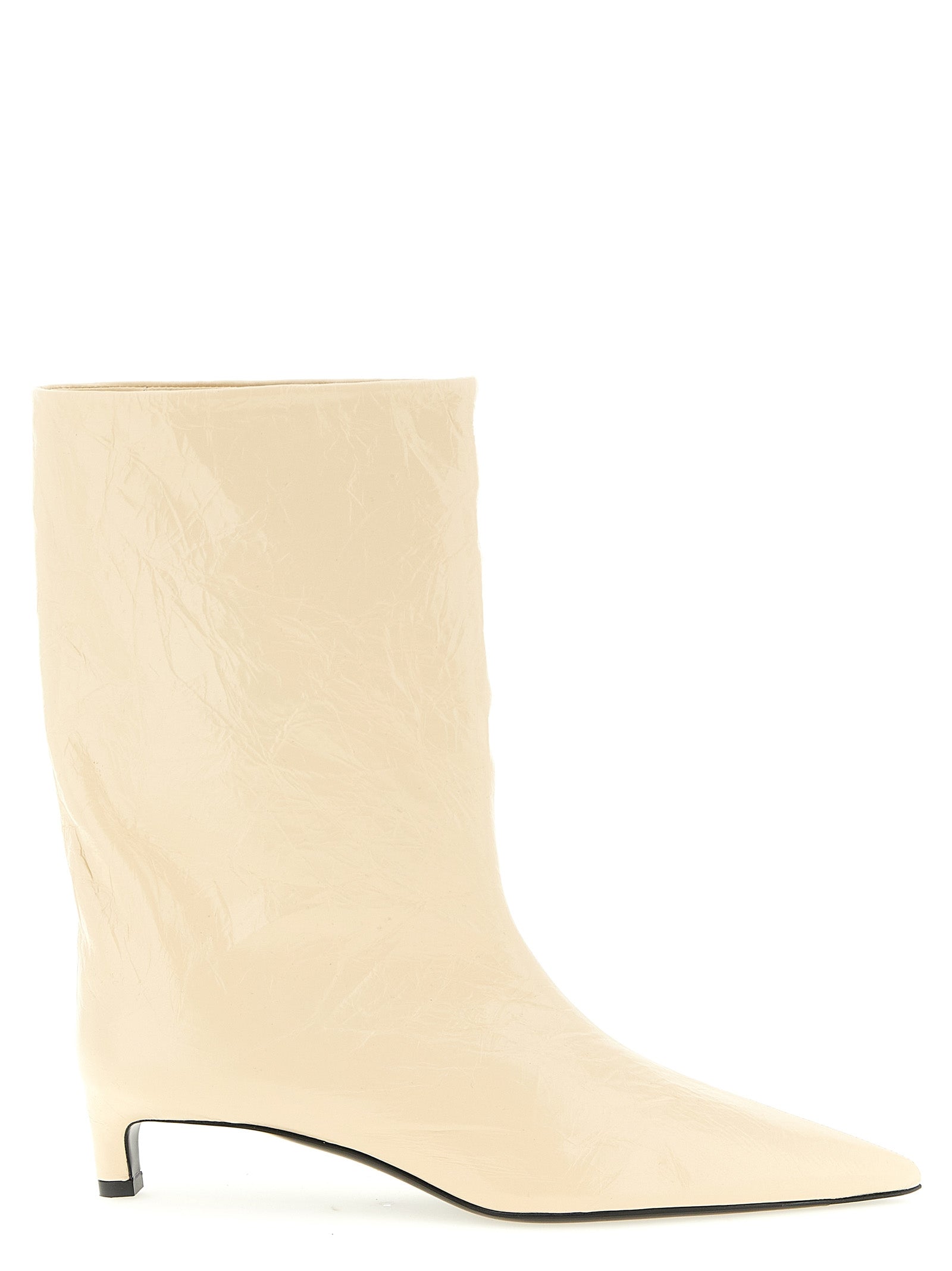 Jil Sander Beige Calfskin Ankle Boots Jil Sander