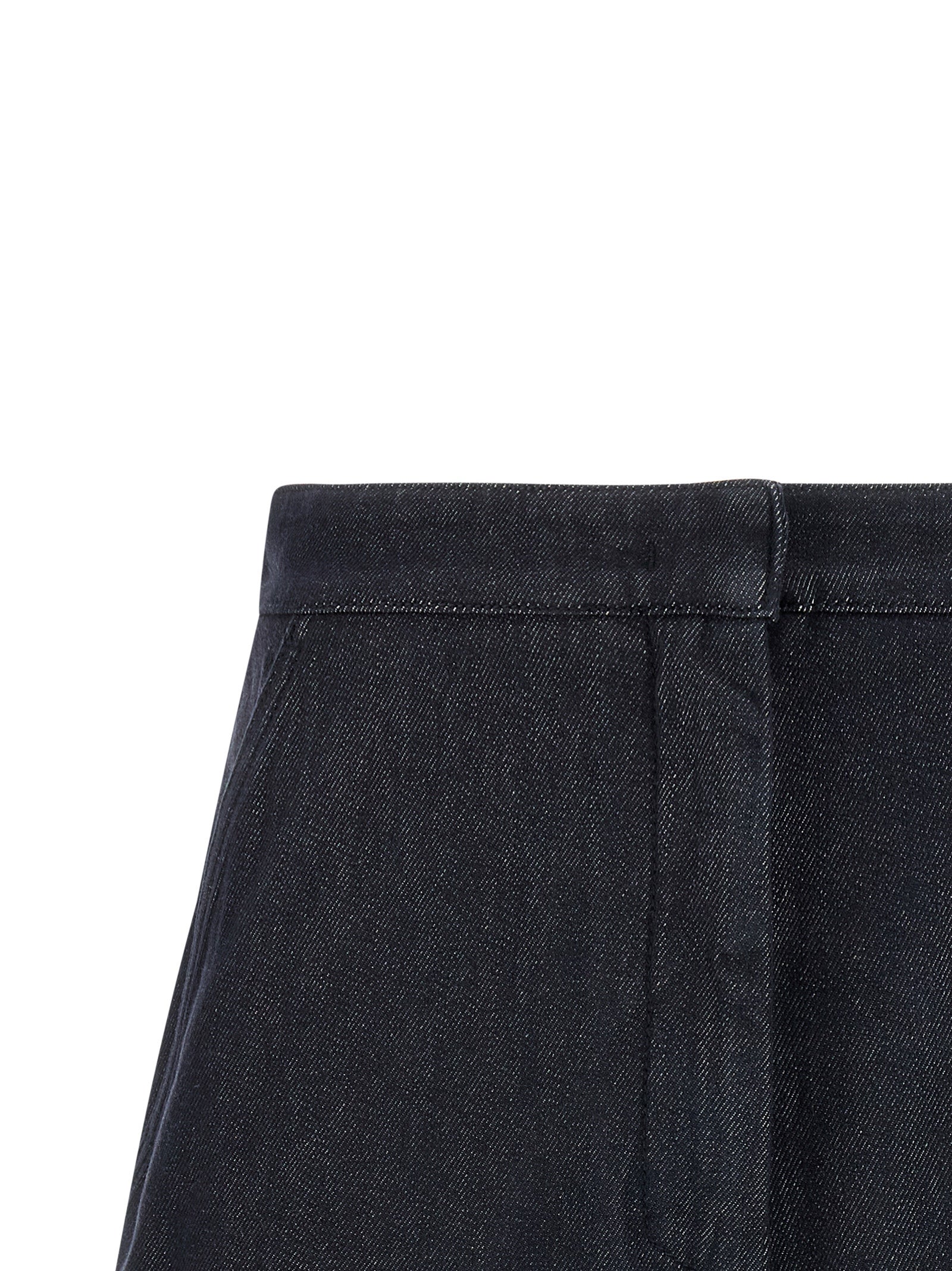 Max Mara Blue Cotton Bermuda Shorts Max Mara