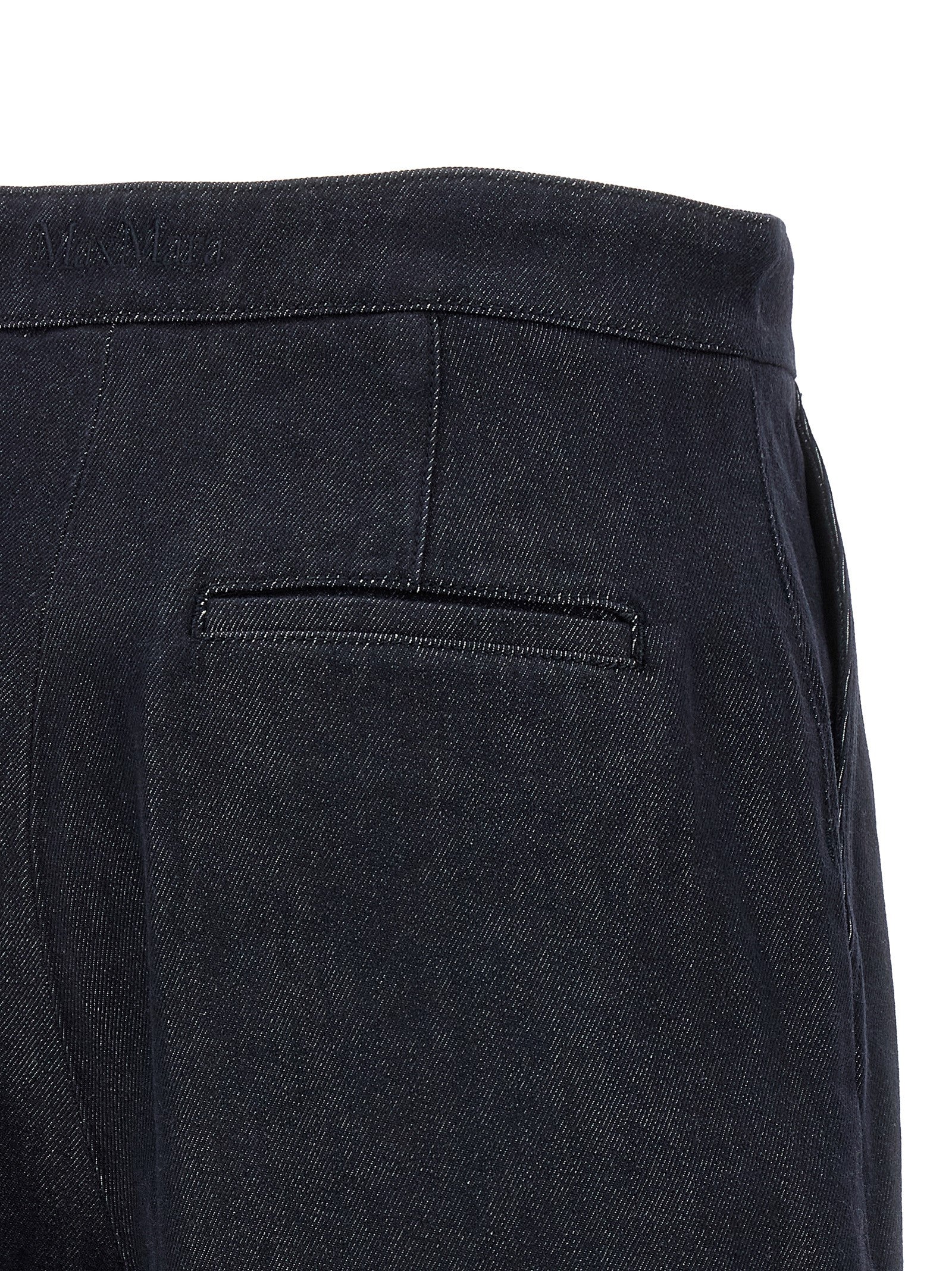 Max Mara Blue Cotton Bermuda Shorts Max Mara