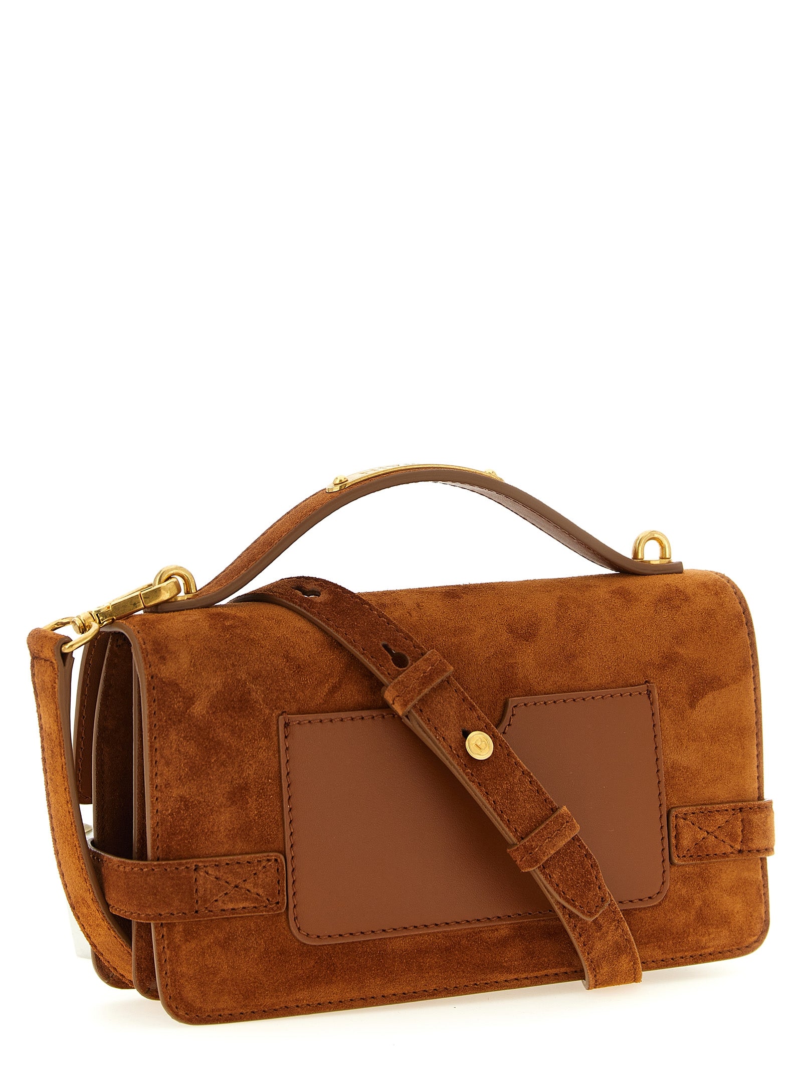 Balmain Brown Calfskin Handbag Balmain
