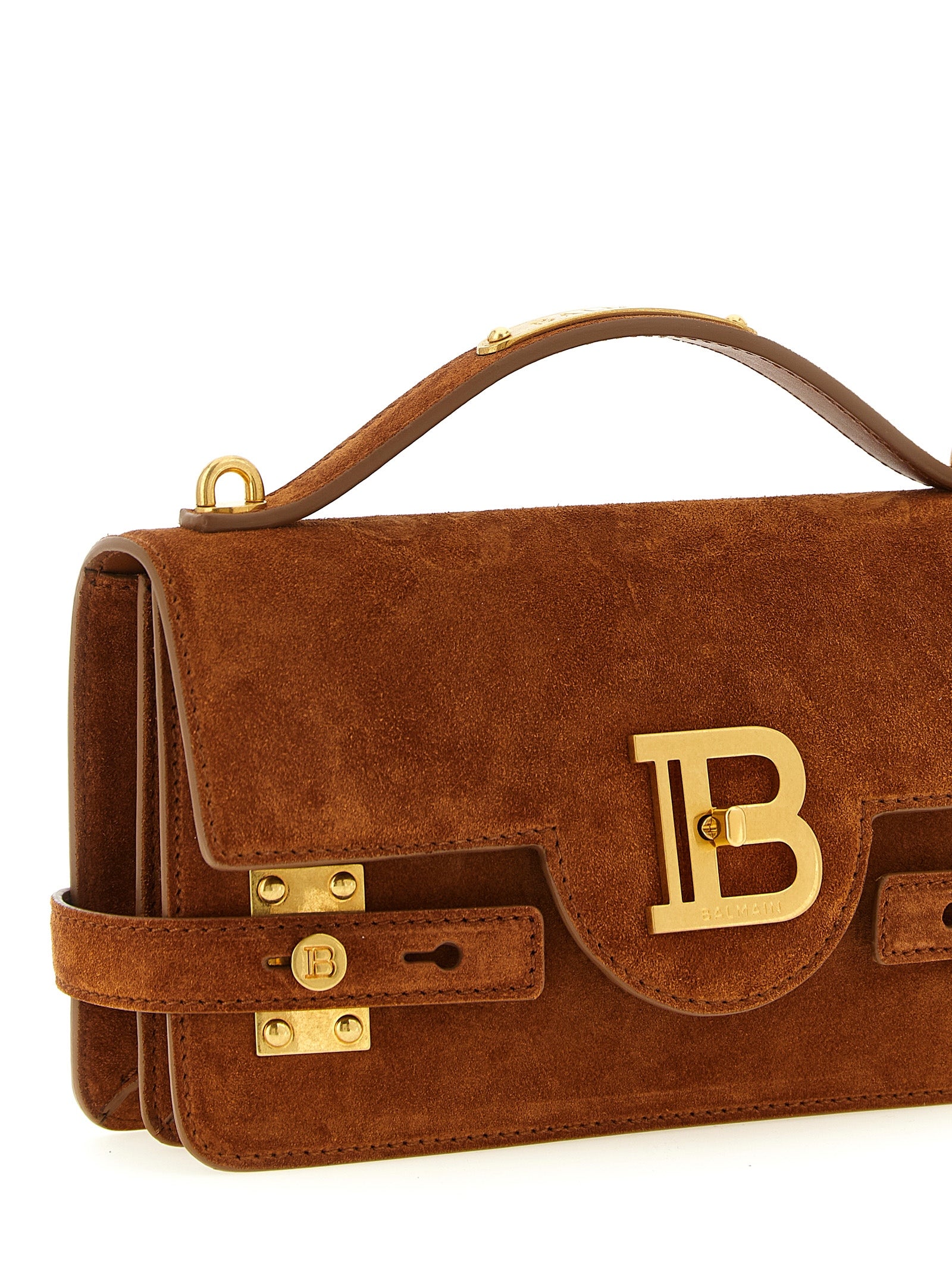 Balmain Brown Calfskin Handbag Balmain