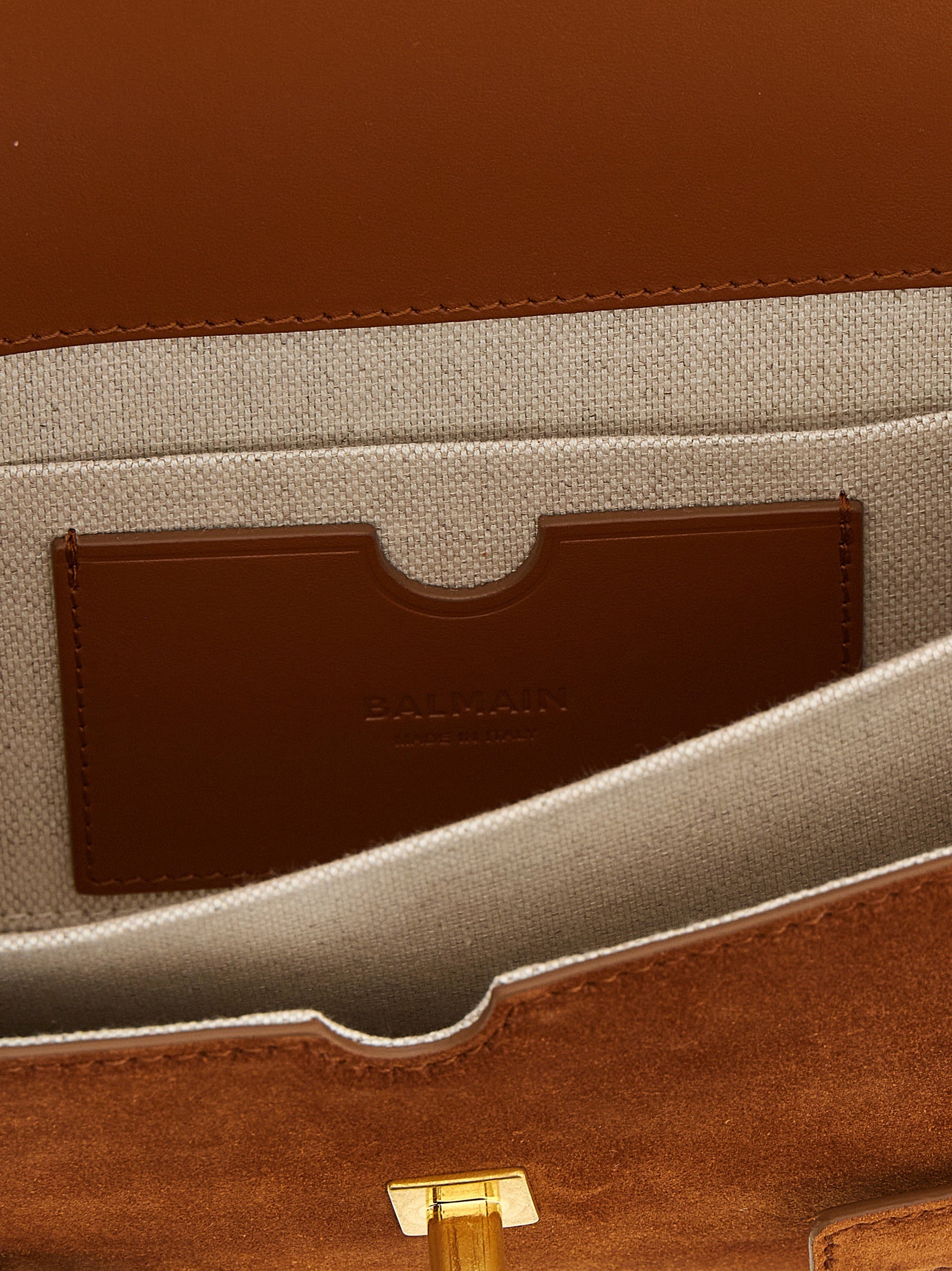Balmain Brown Calfskin Handbag Balmain