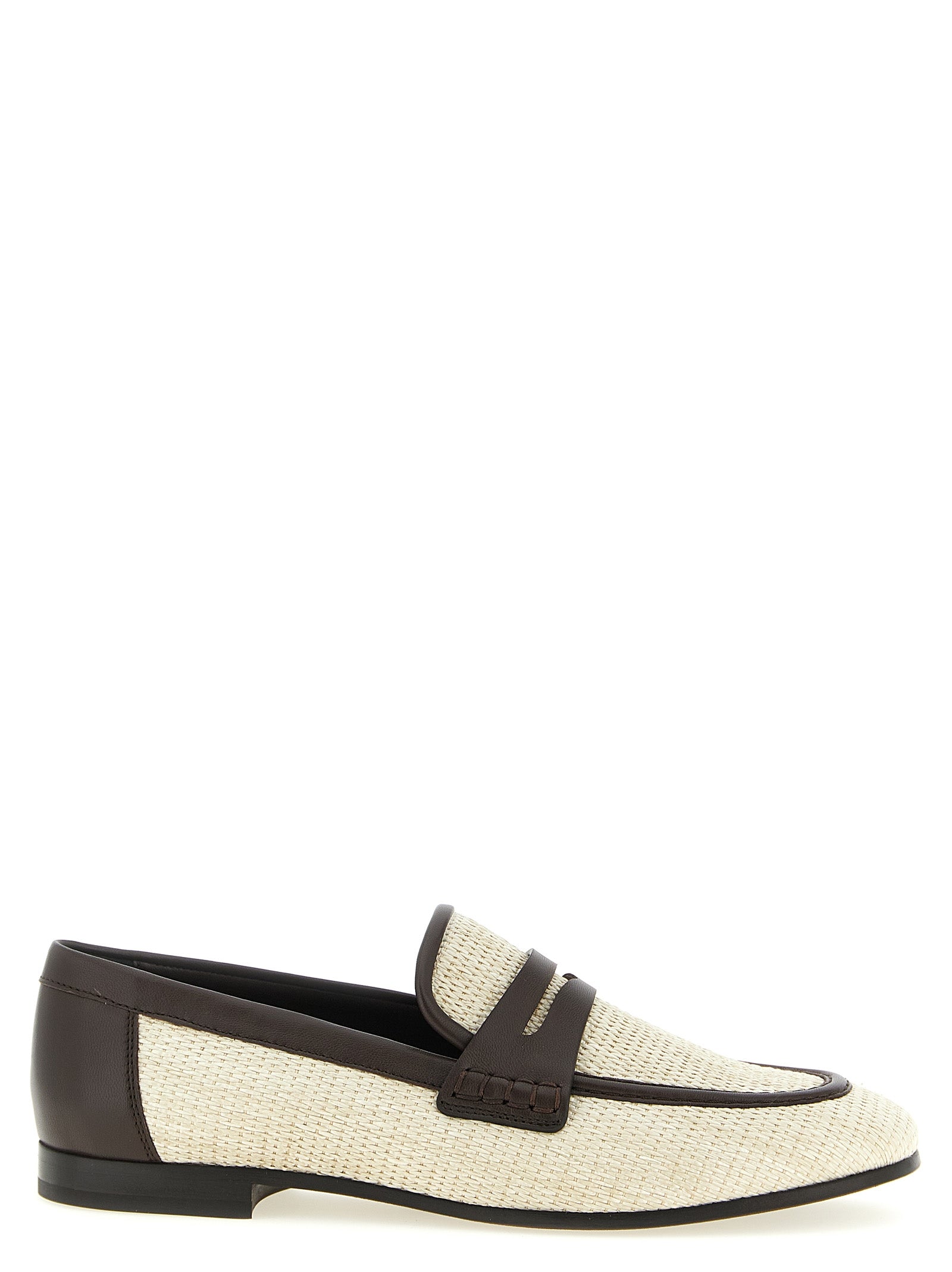 Brunello Cucinelli Beige Polyamide Slip-On Loafers Brunello Cucinelli
