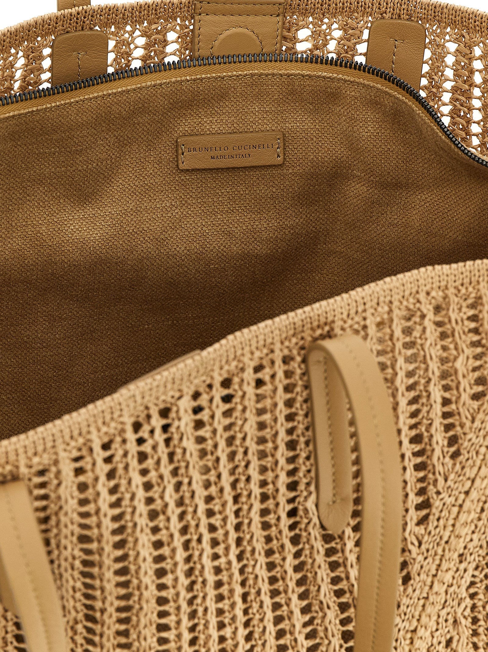 Brunello Cucinelli Beige Polyamide Shoulder Bag Brunello Cucinelli