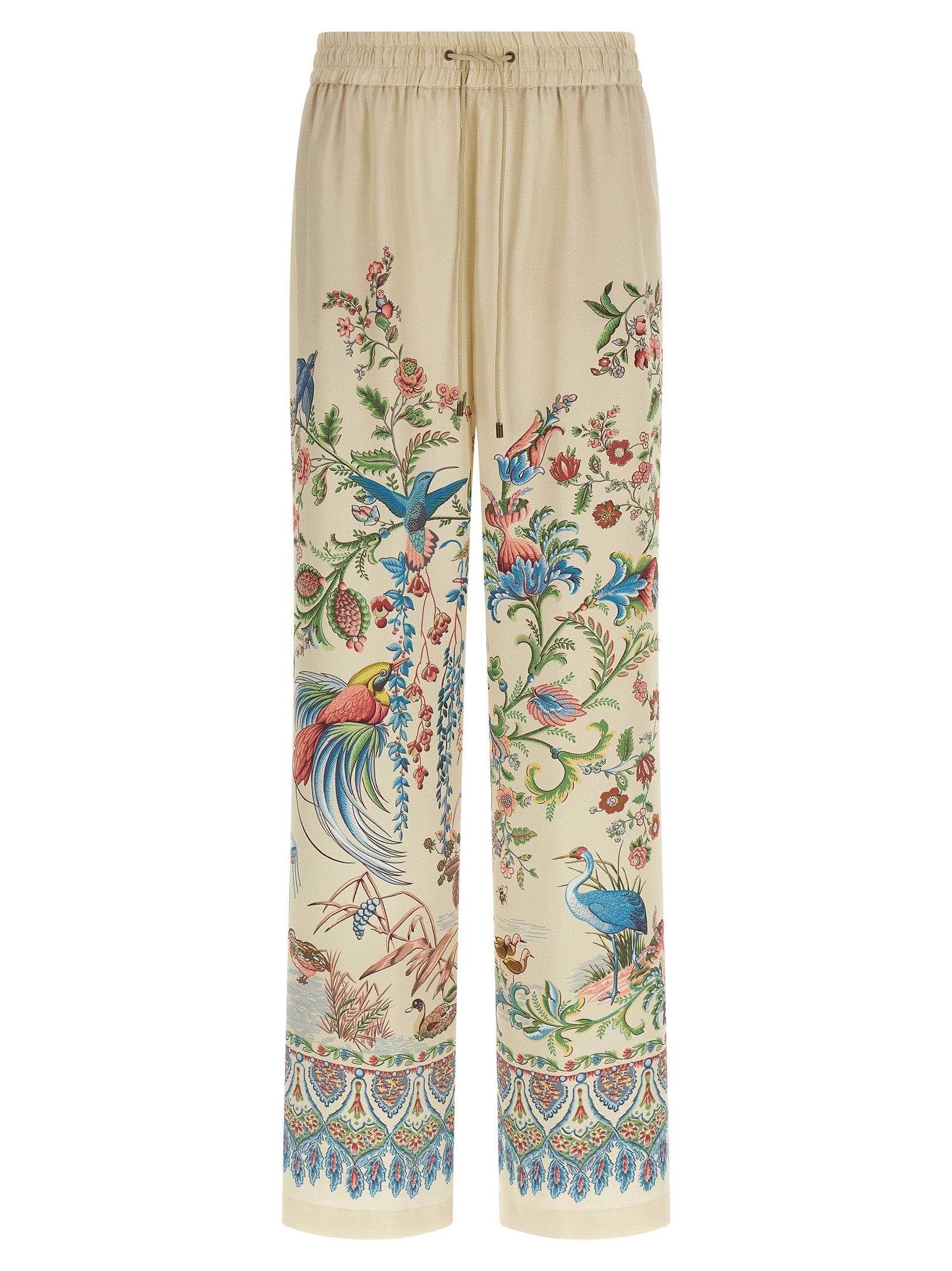 Etro Beige Polyester Casual Pants Etro